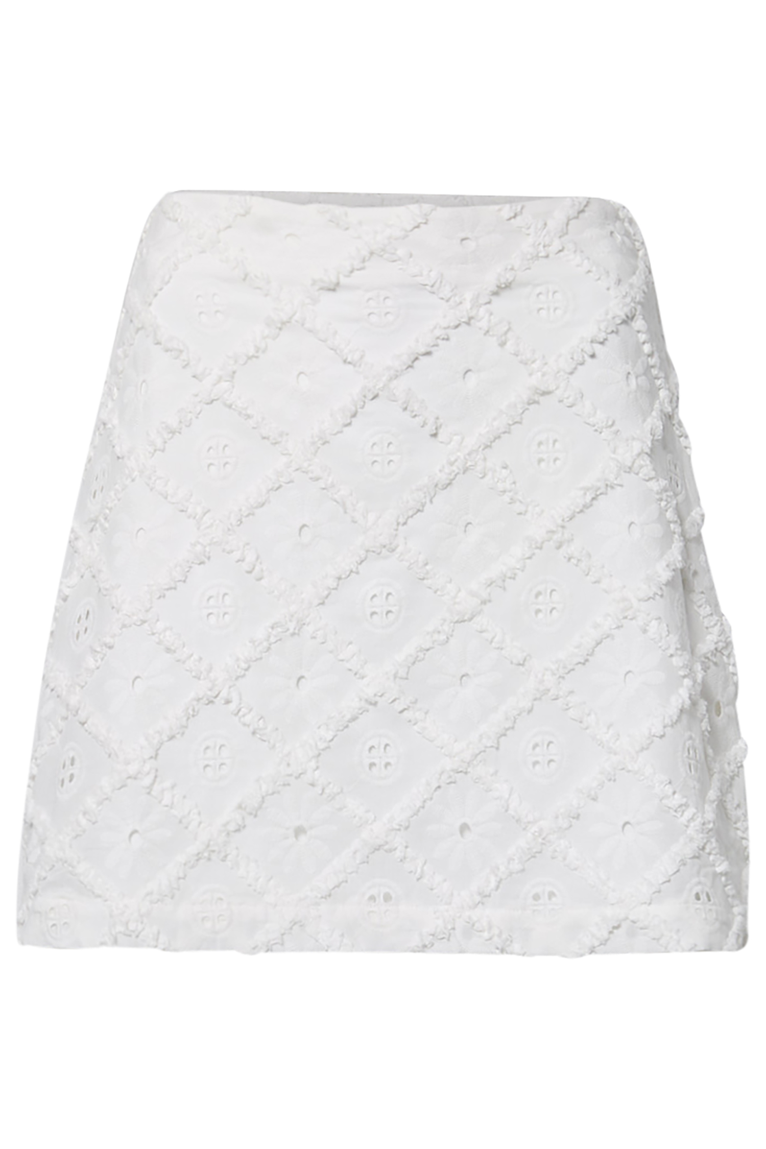 Eyelet Mini Skirt