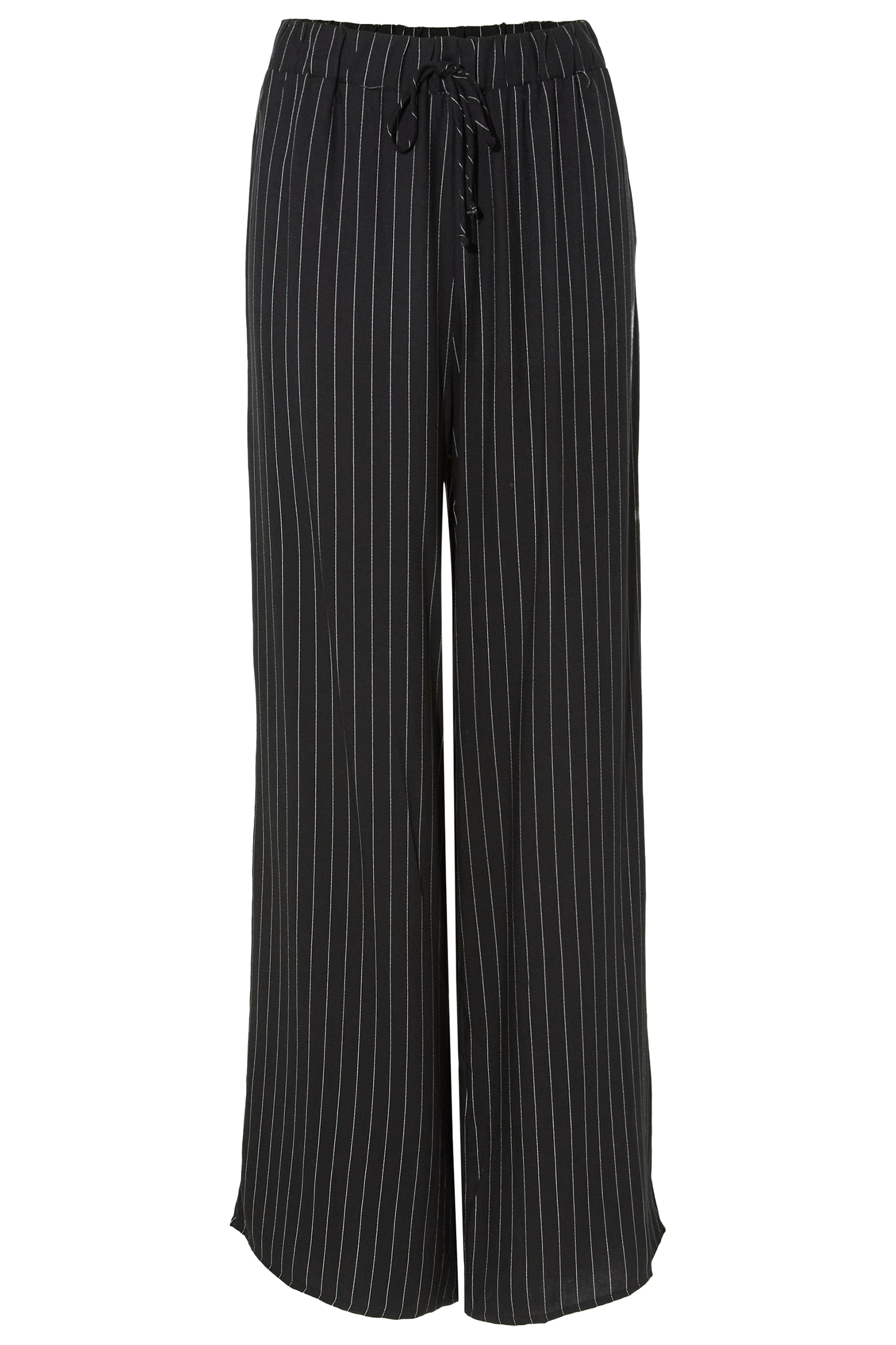 High Rise Wide Leg Stripe Pants