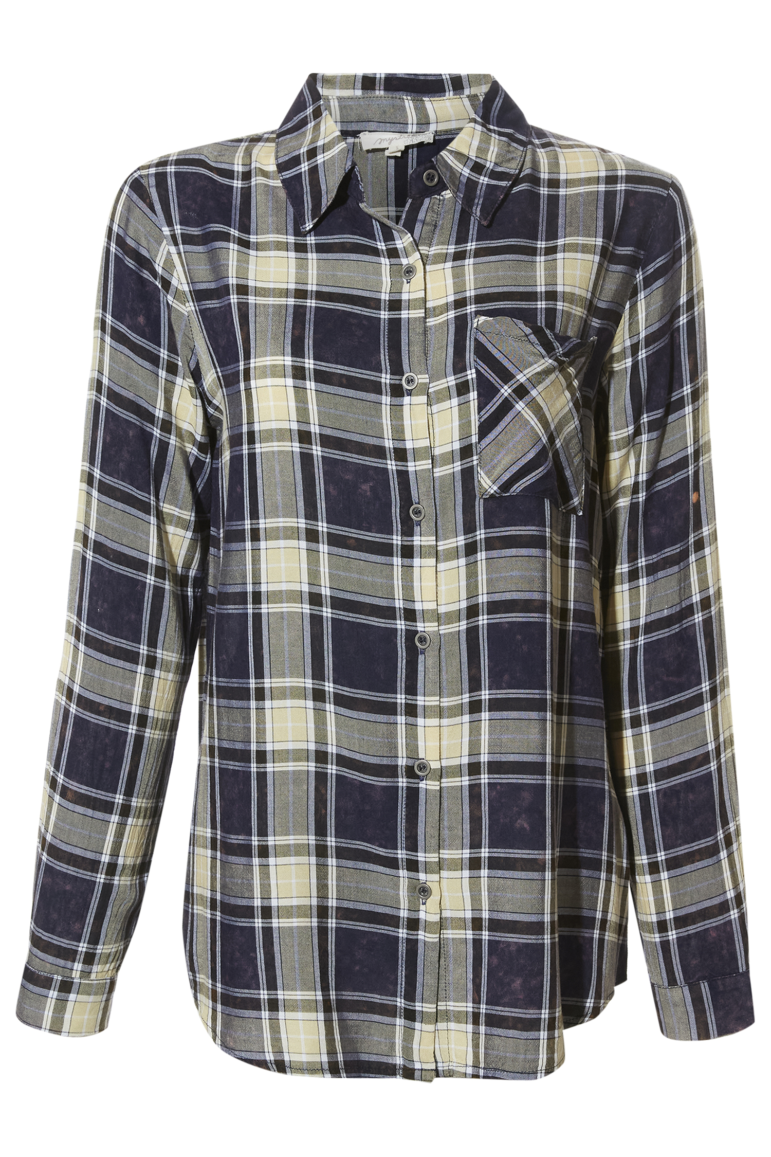 Mystree Plaid Button Up