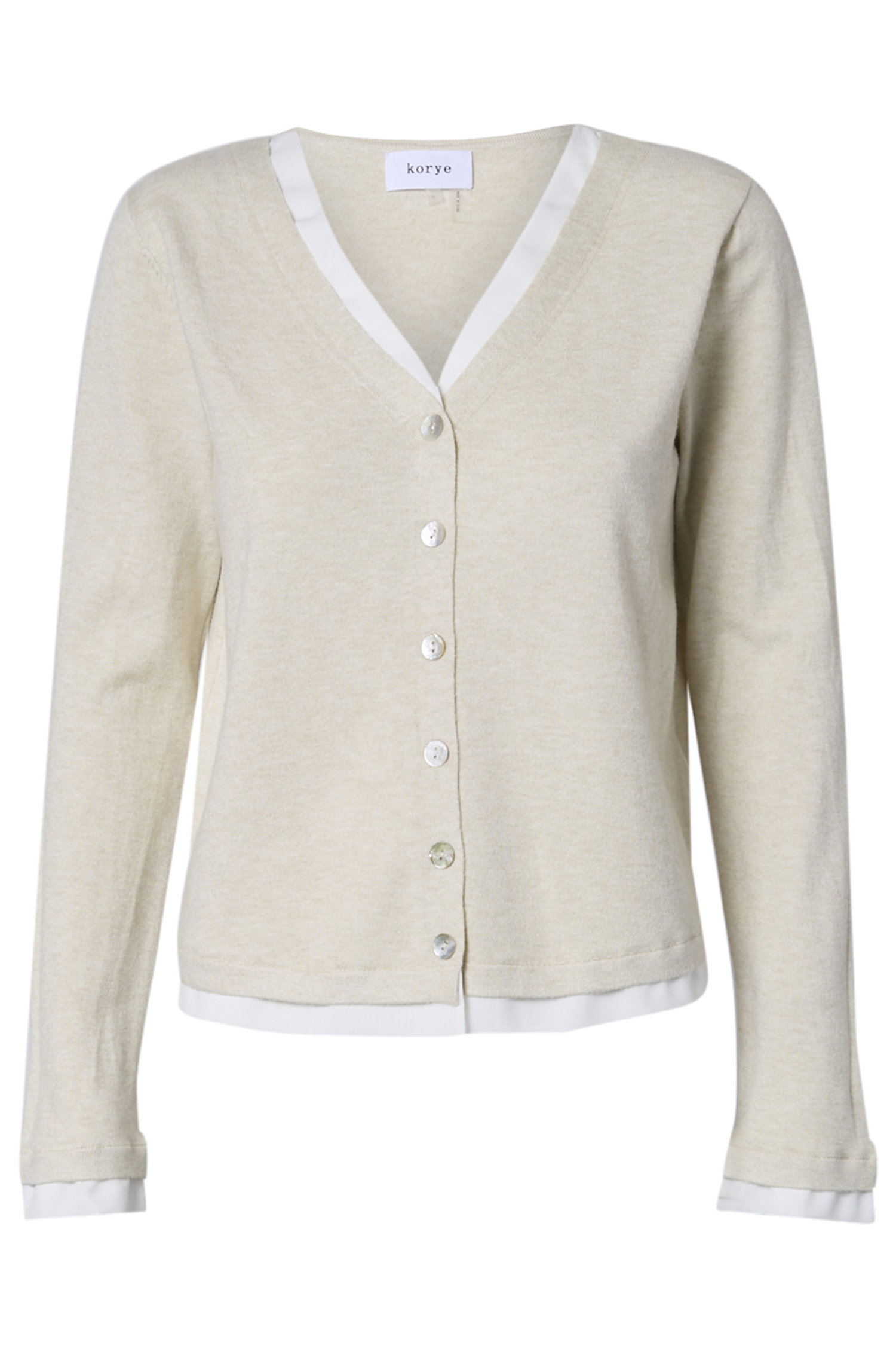 Twofer Long Sleeve Knit Top