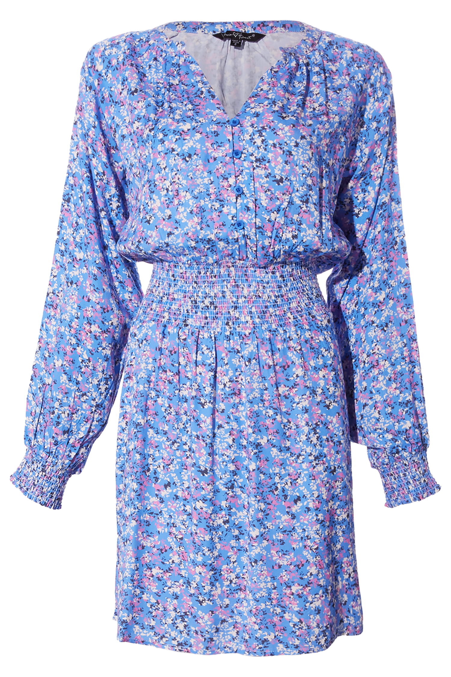 Velvet Heart Long Sleeve Floral Mini Dress