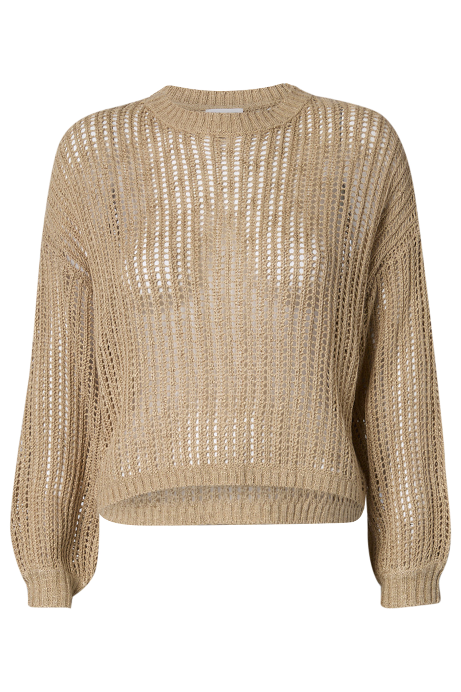 Open Knit Long Sleeve Top