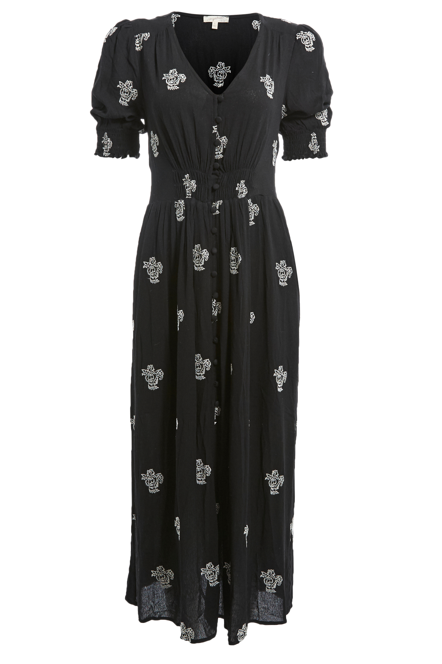Front Slit Midi Dress