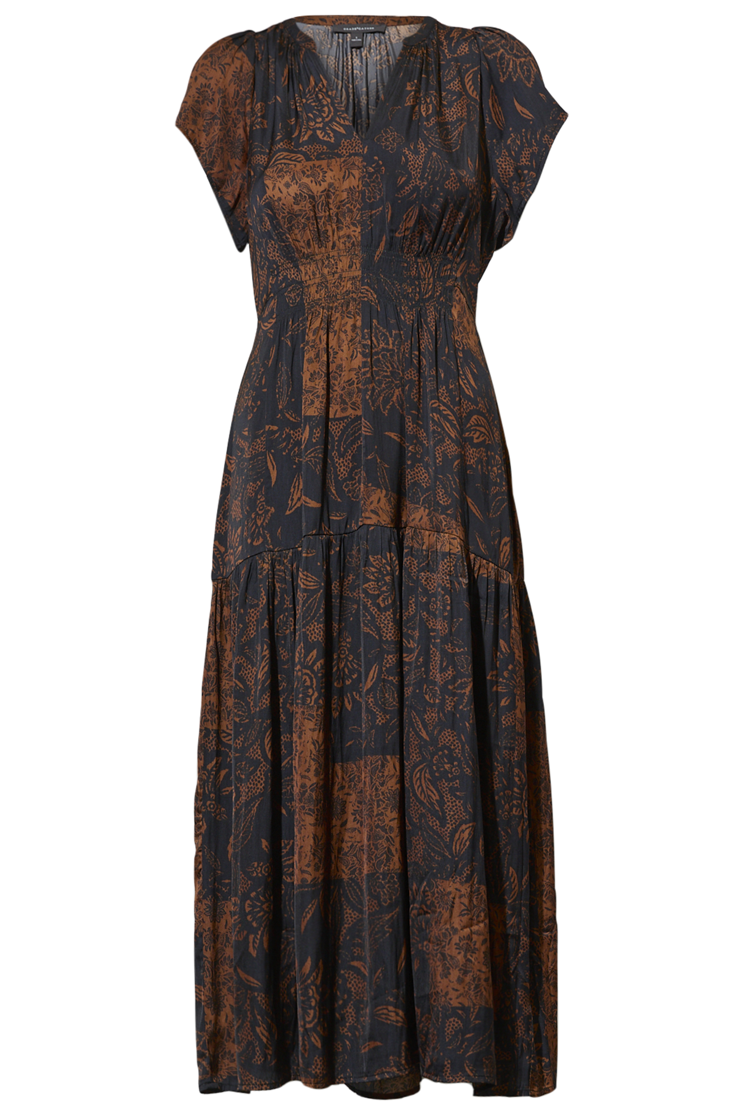 Smocked Waist Midi Dress