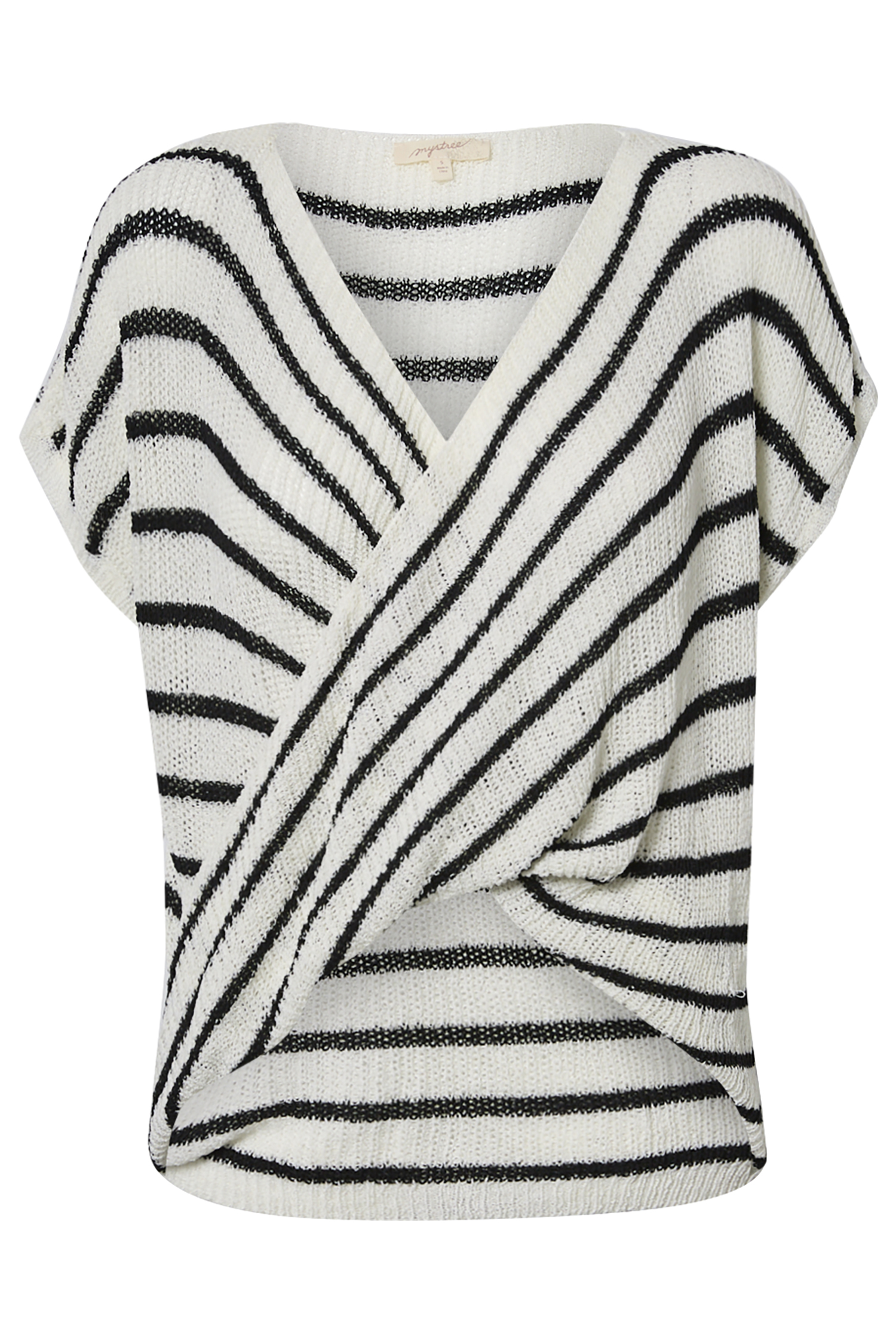 Surplice Striped Top