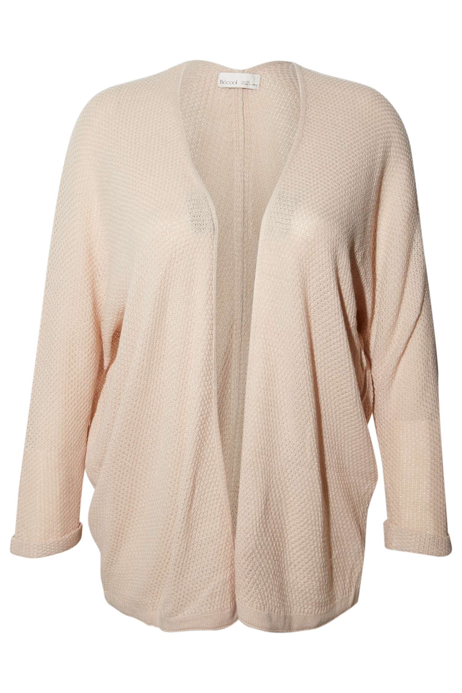 Open Front Long Dolman Sleeve Cardigan