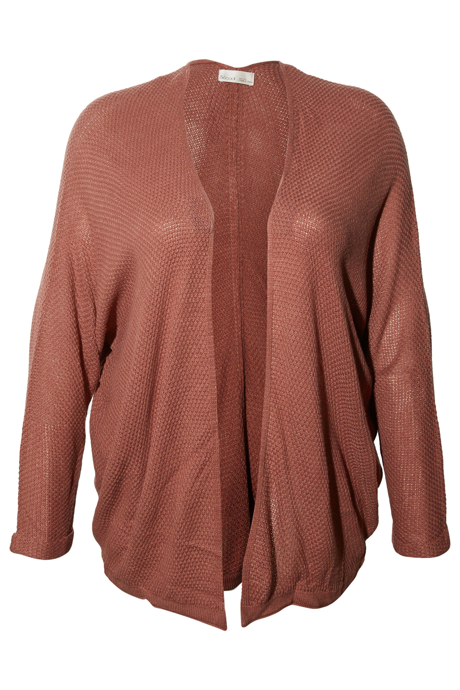 Open Front Long Dolman Sleeve Cardigan