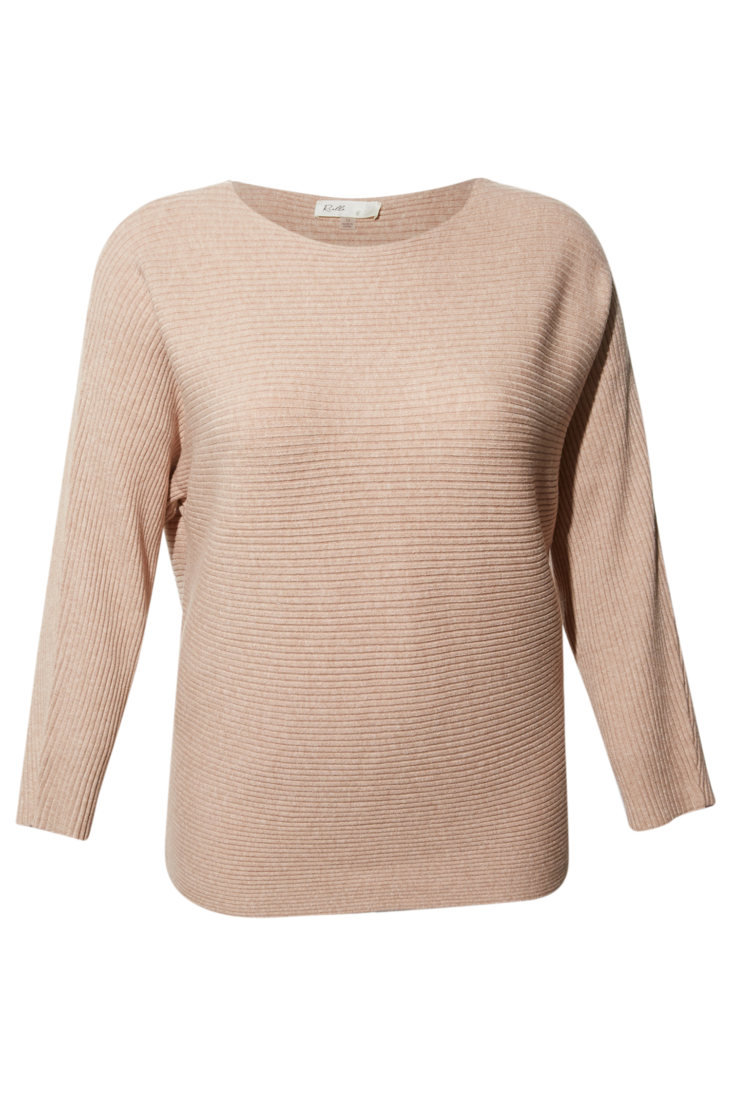 Ottoman Ribbed Boatneck Sweater