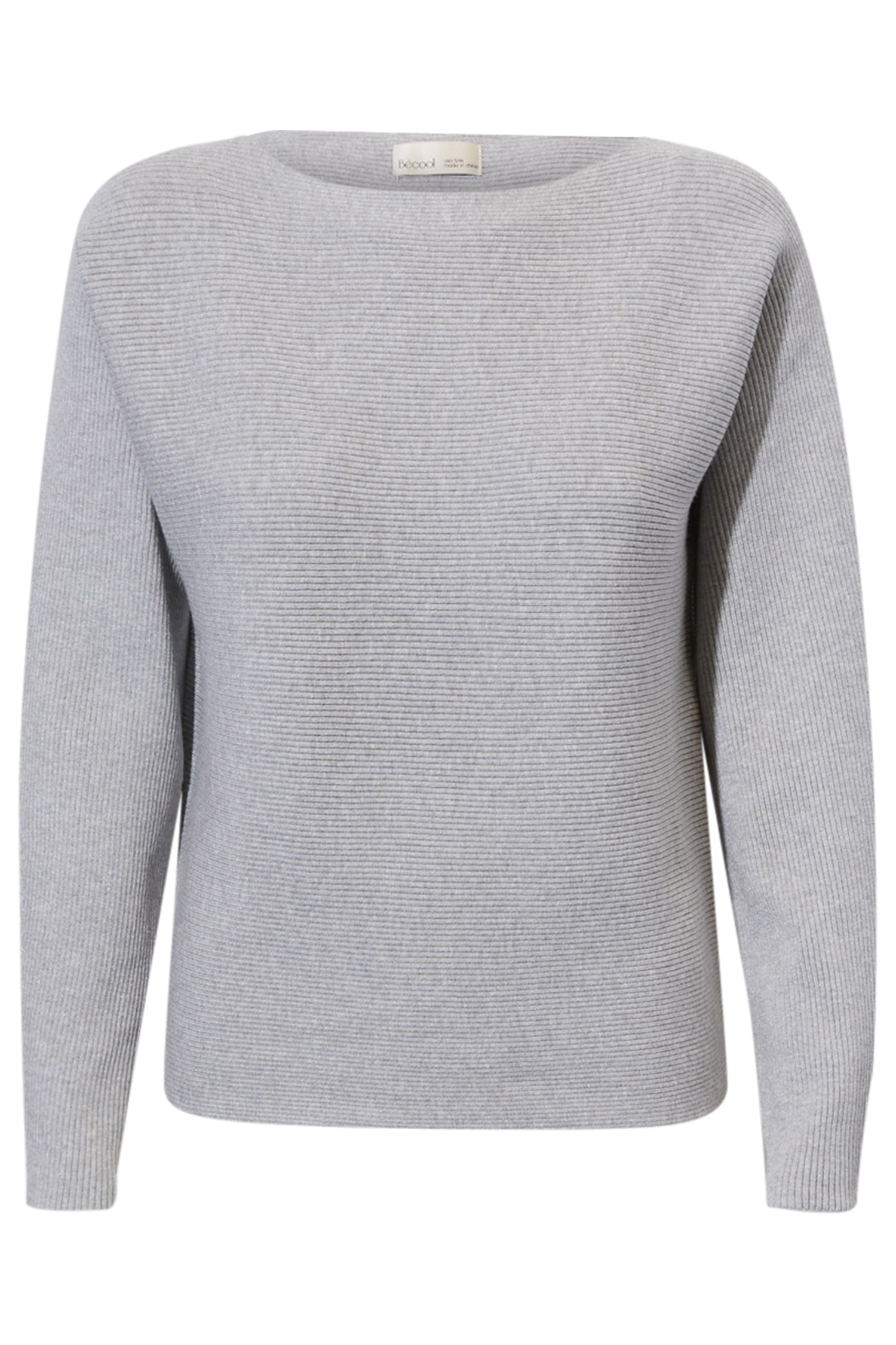 Ottoman Ribbed Boatneck Sweater