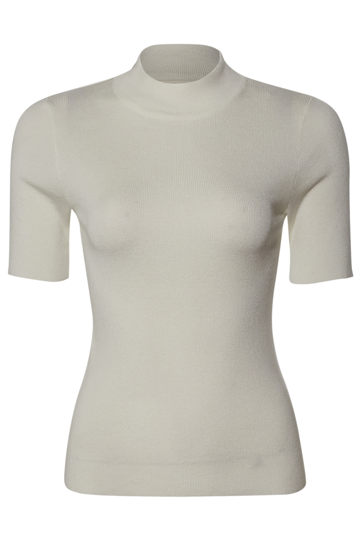 Mock Neck Short Sleeve knit top