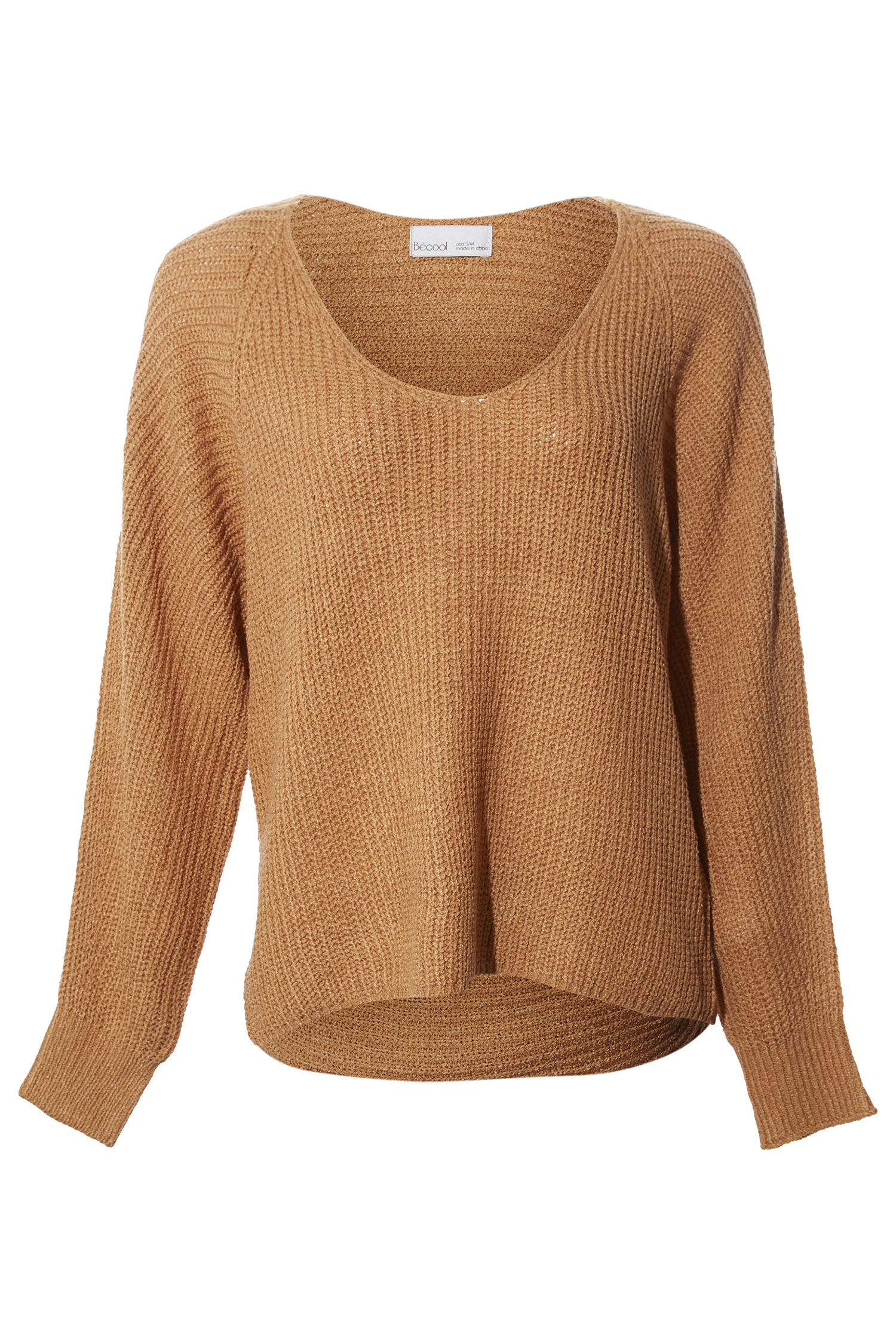 V-Neck Loose Cropped Sweater
