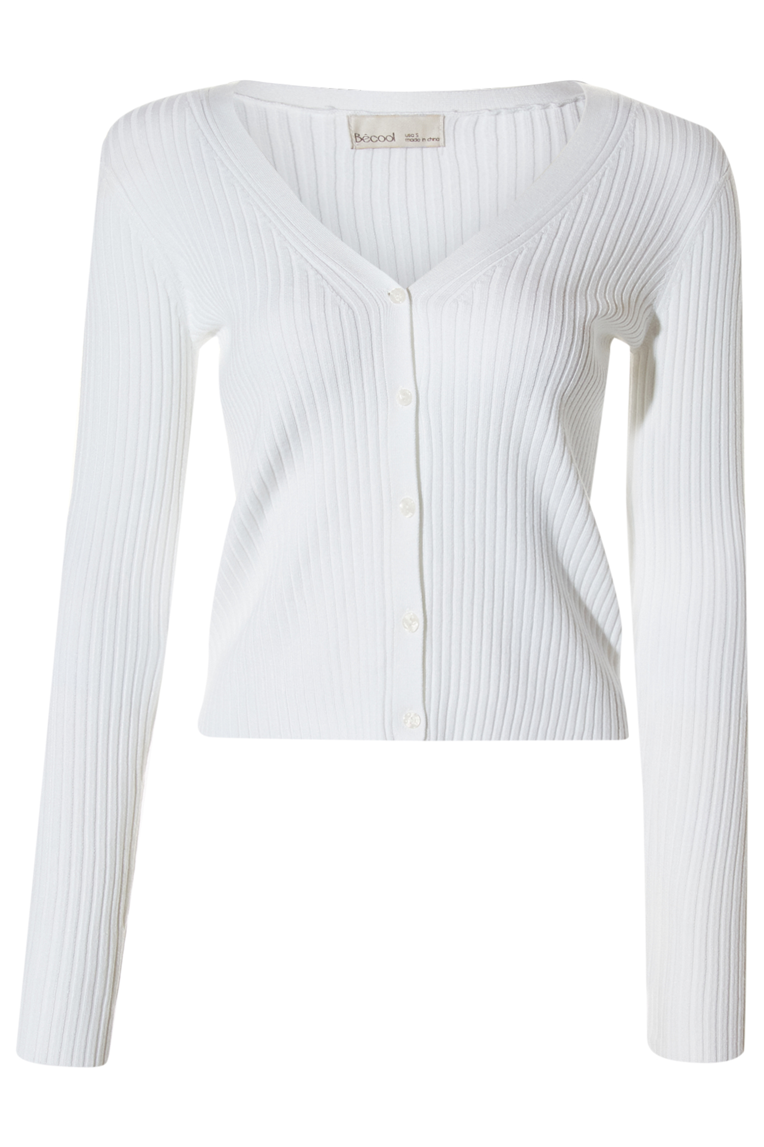 V Neck Slim Cardigan