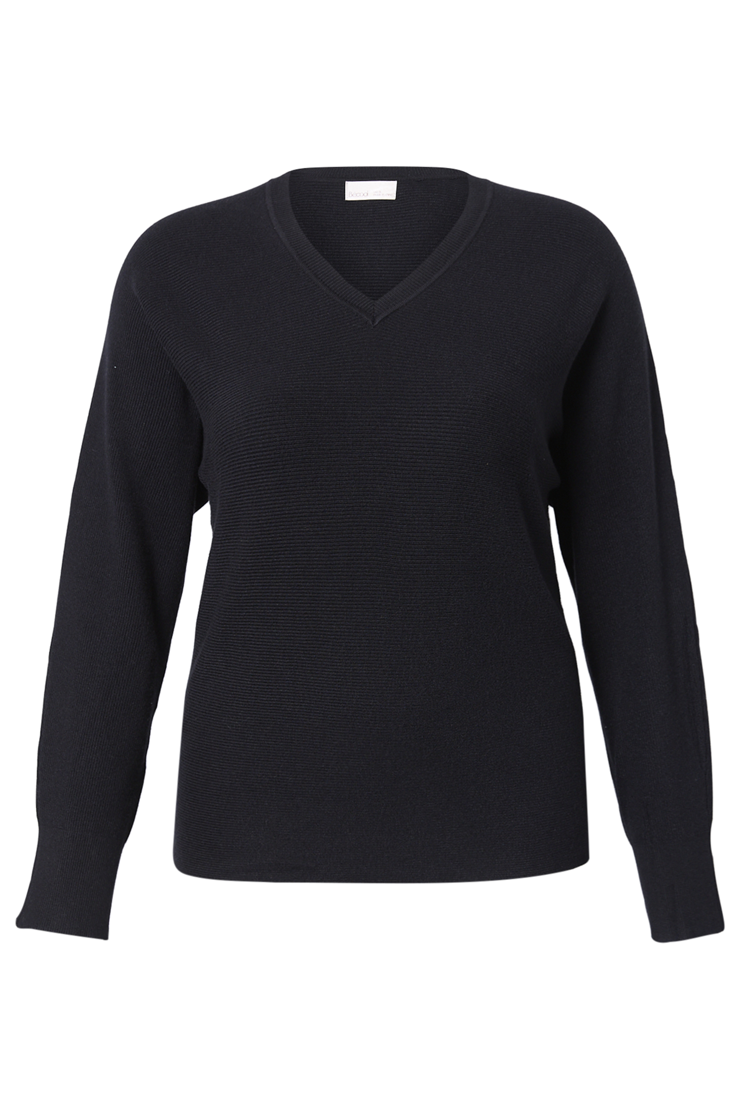 Ribbed V-Neck Sweater
