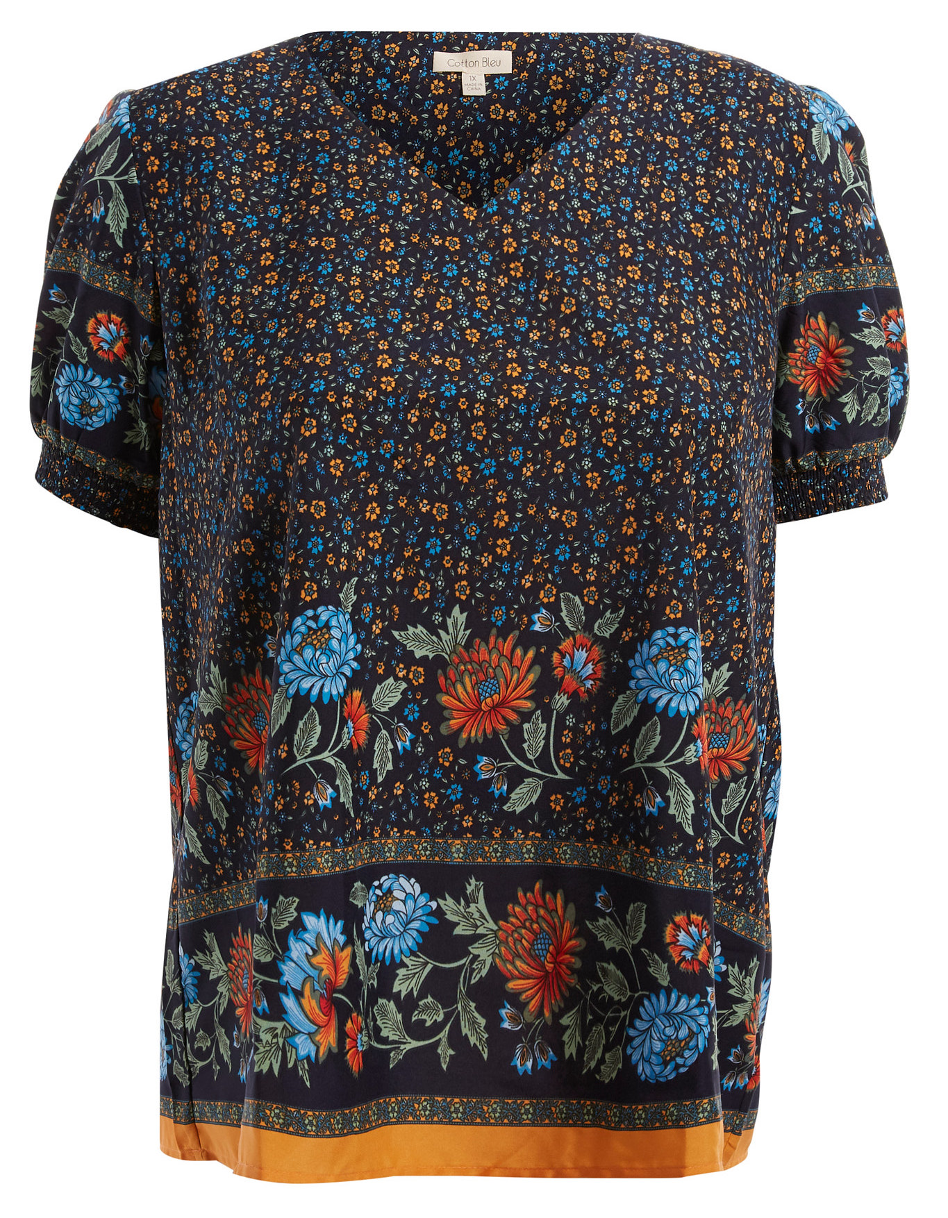 V Neck Floral Top