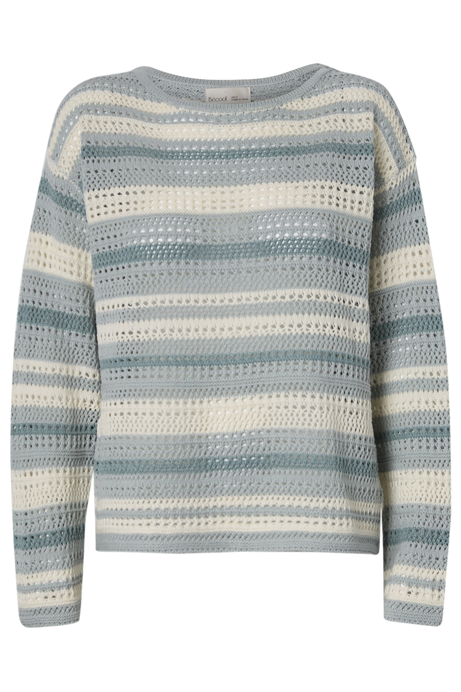 Striped Crochet Sweater