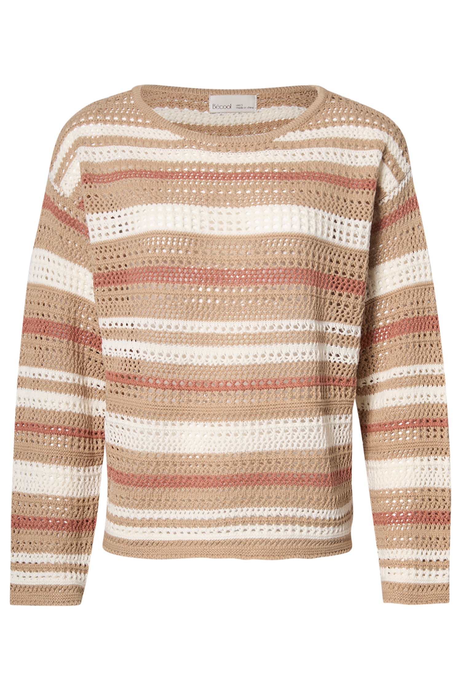 Striped Crochet Sweater