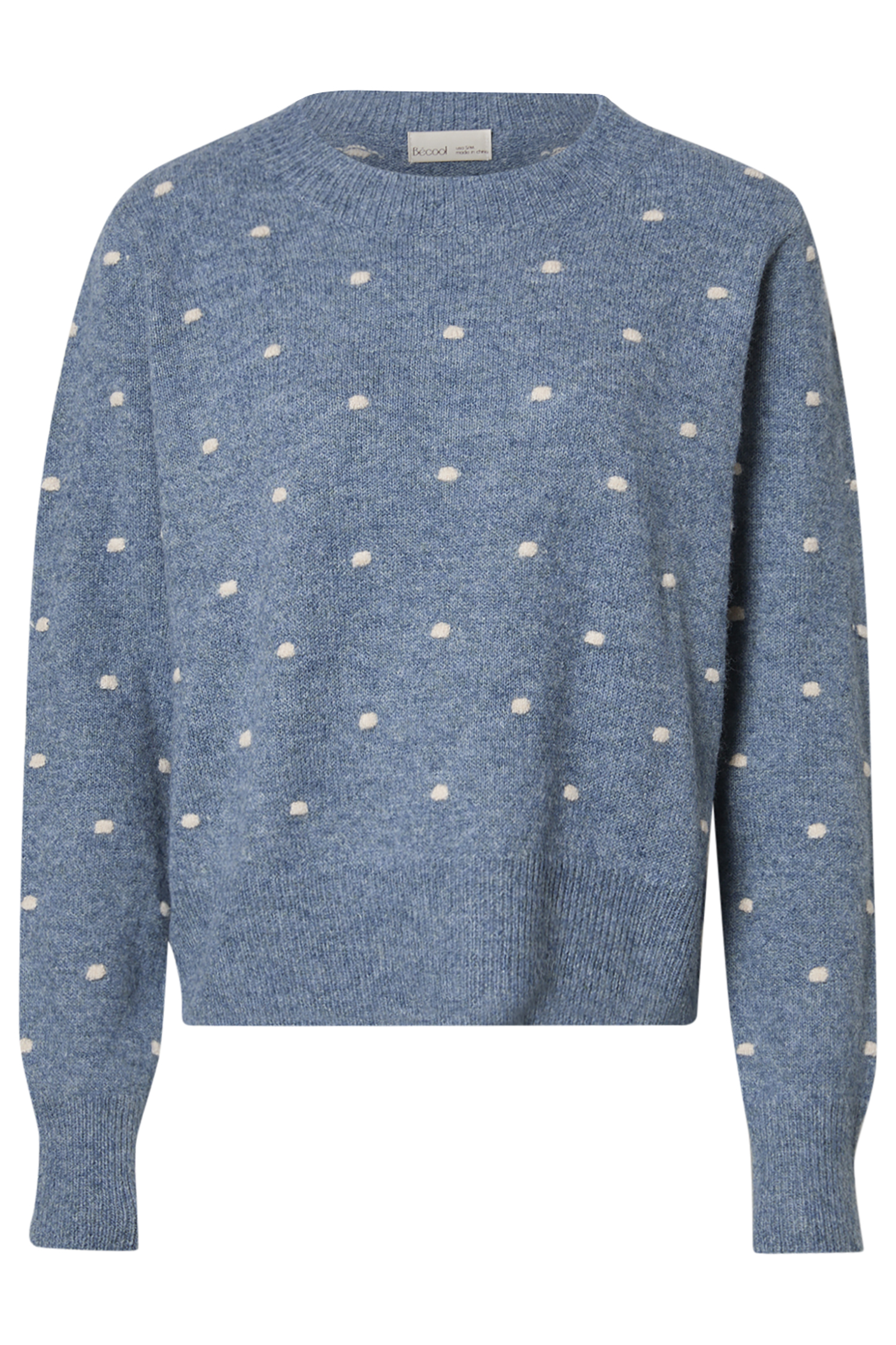 Round Neck Dotted Pullover