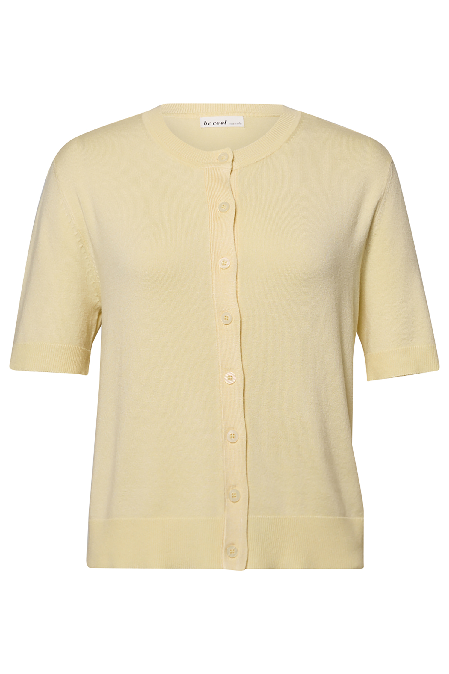 Half Sleeve Button Front Top