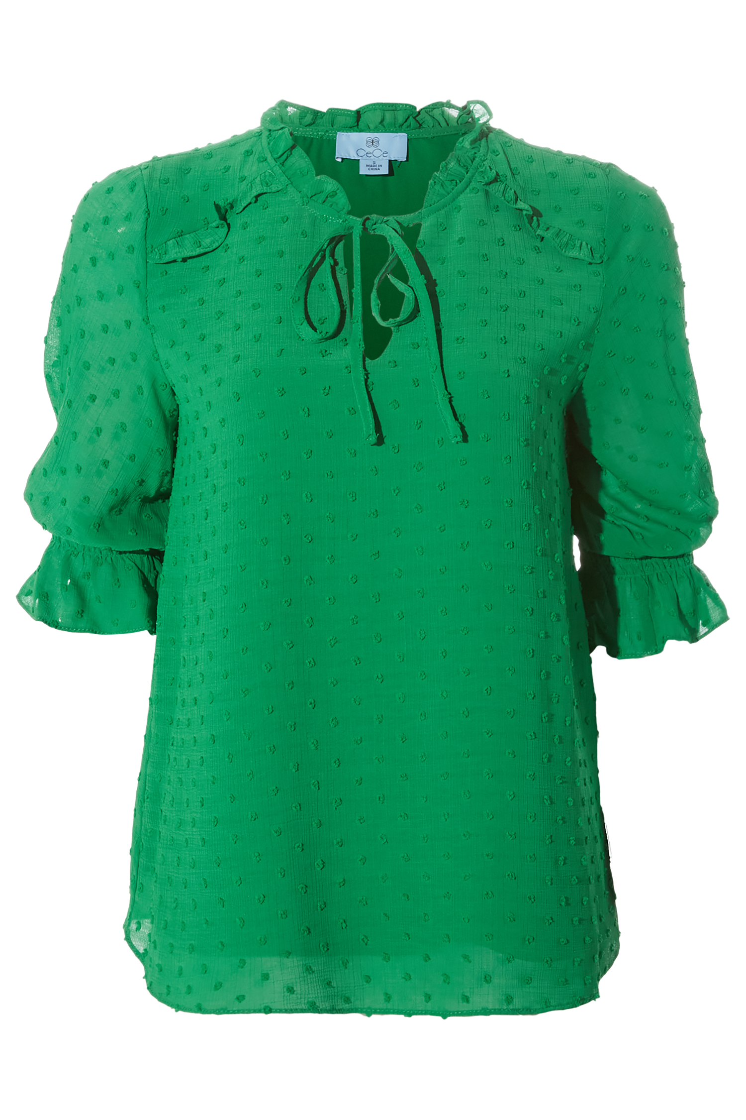 Split Neck Chiffon Blouse
