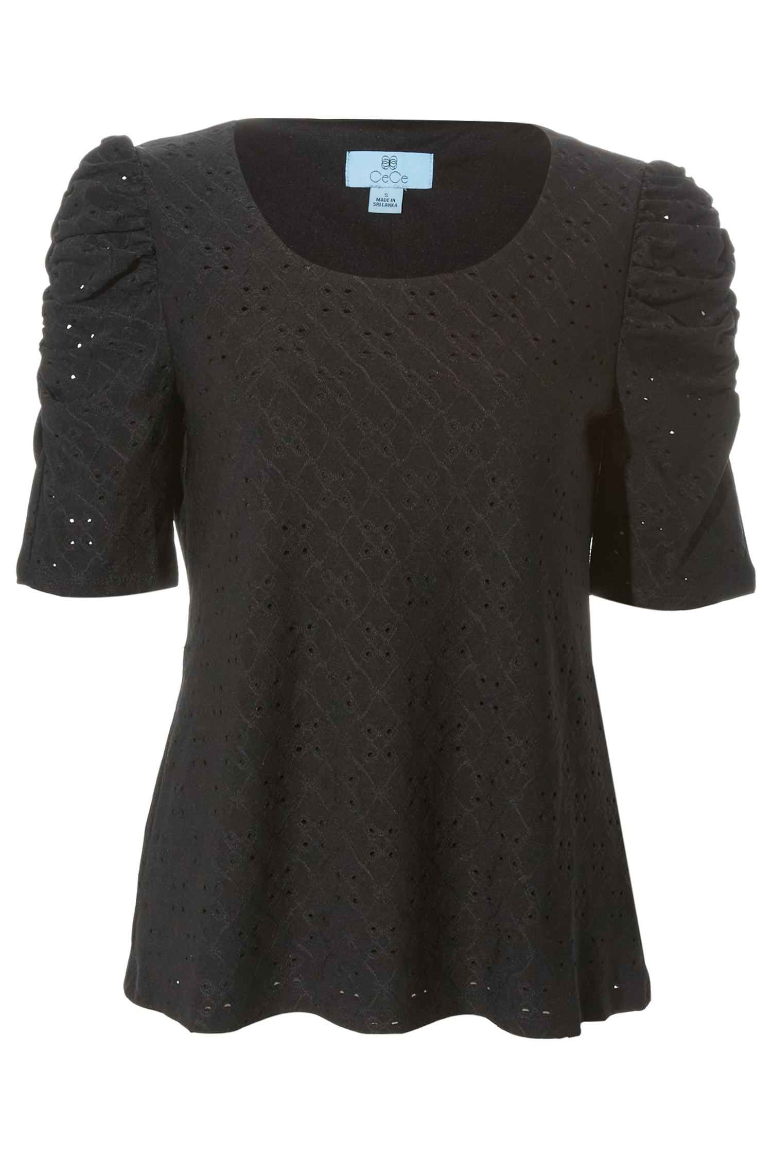 Eyelet Puff Sleeve Top