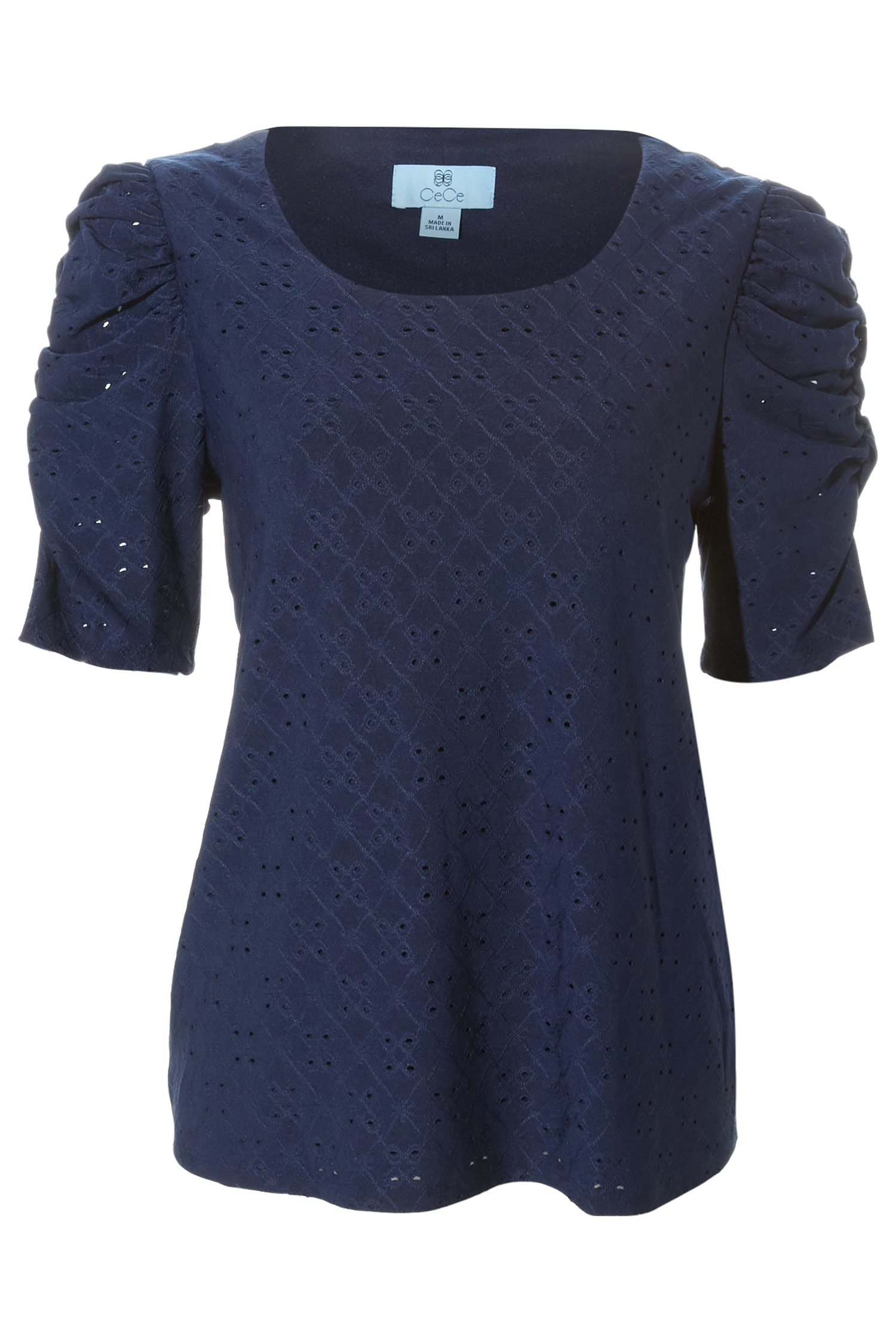 Eyelet Puff Sleeve Top