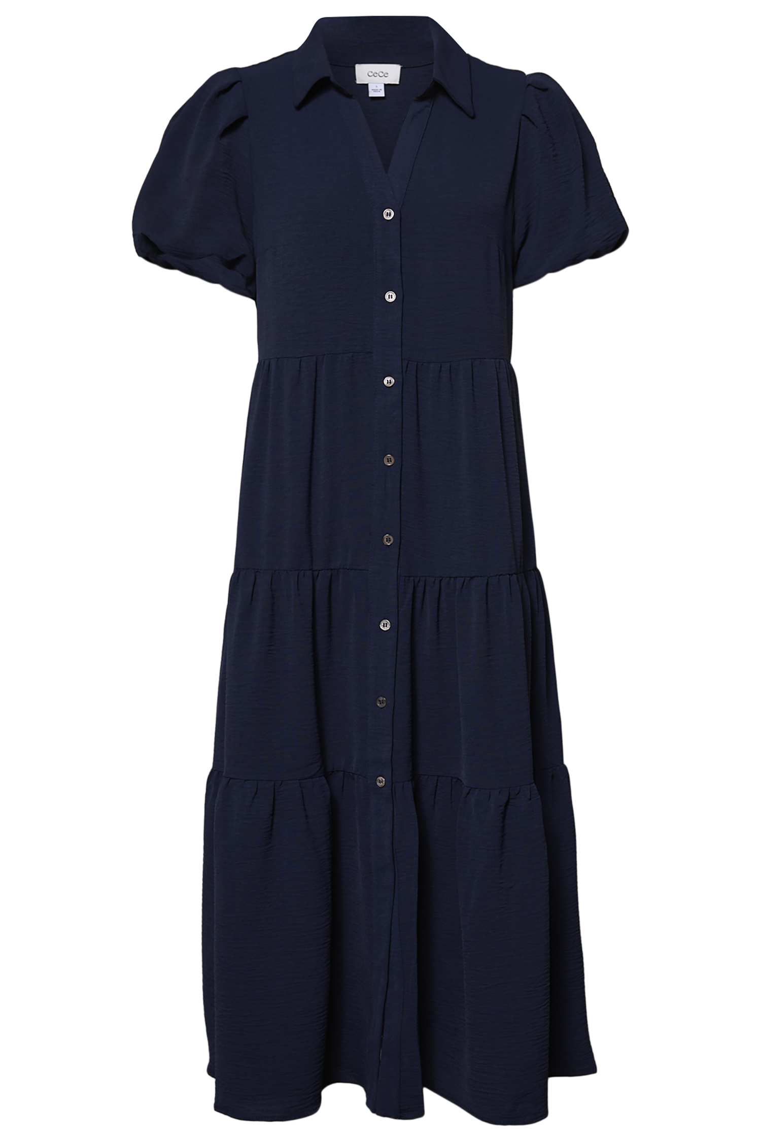 Maxi Tiered Shirt Dress