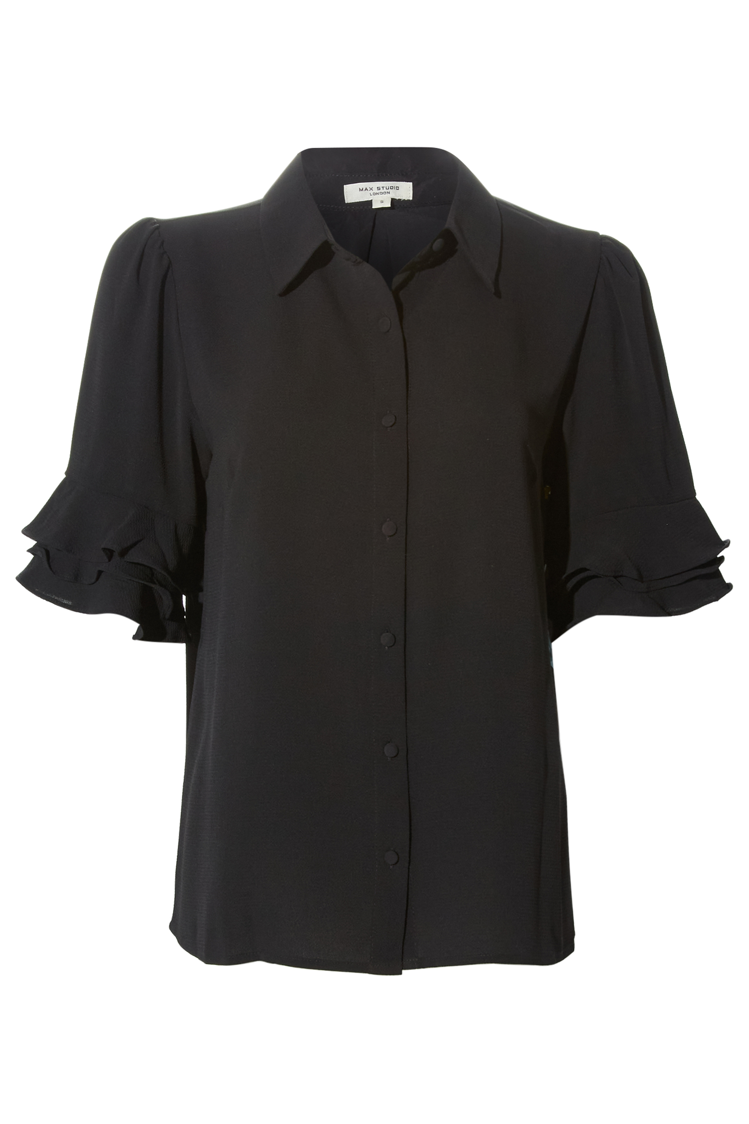 Button Up Collared Blouse