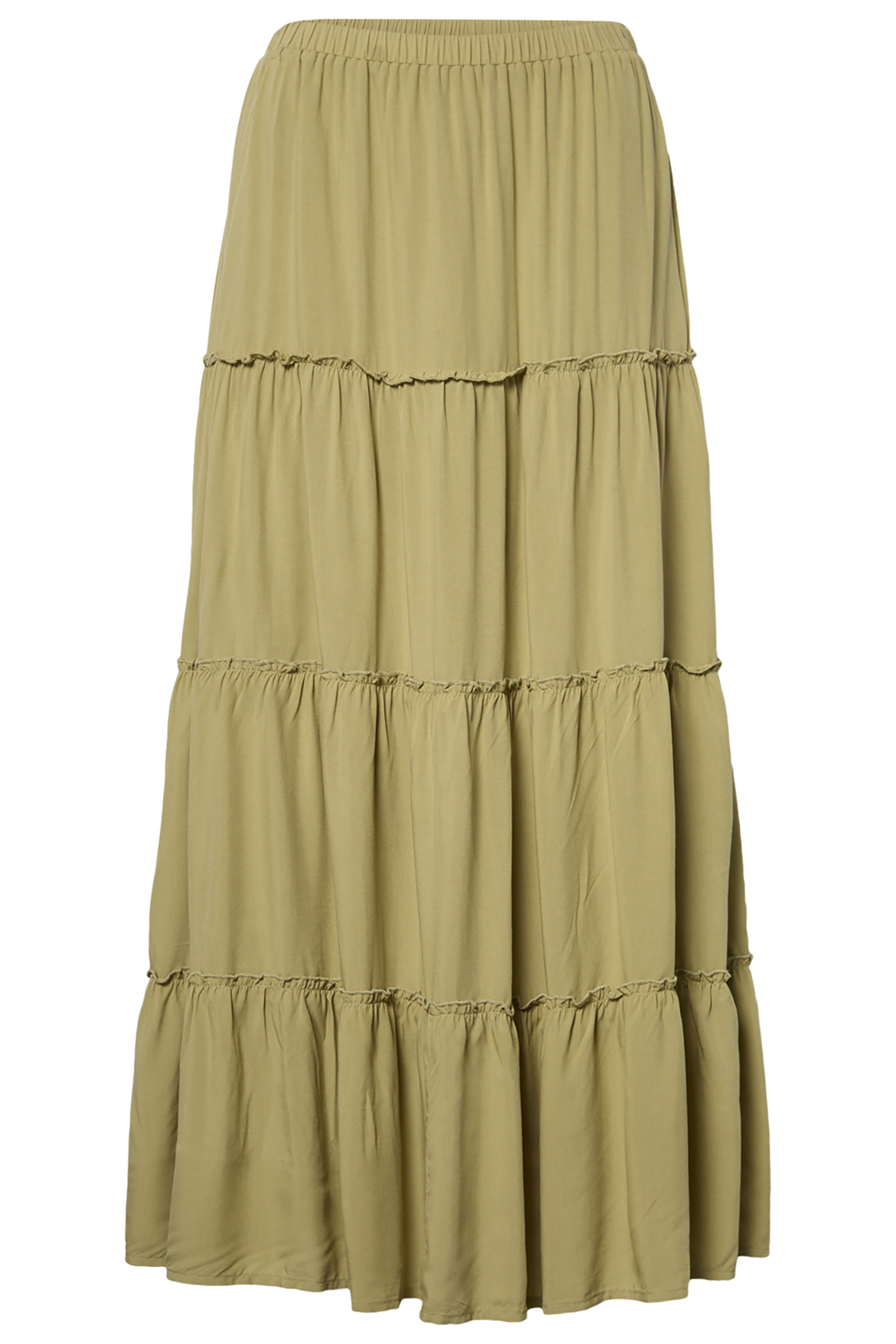 Tiered Midi Skirt