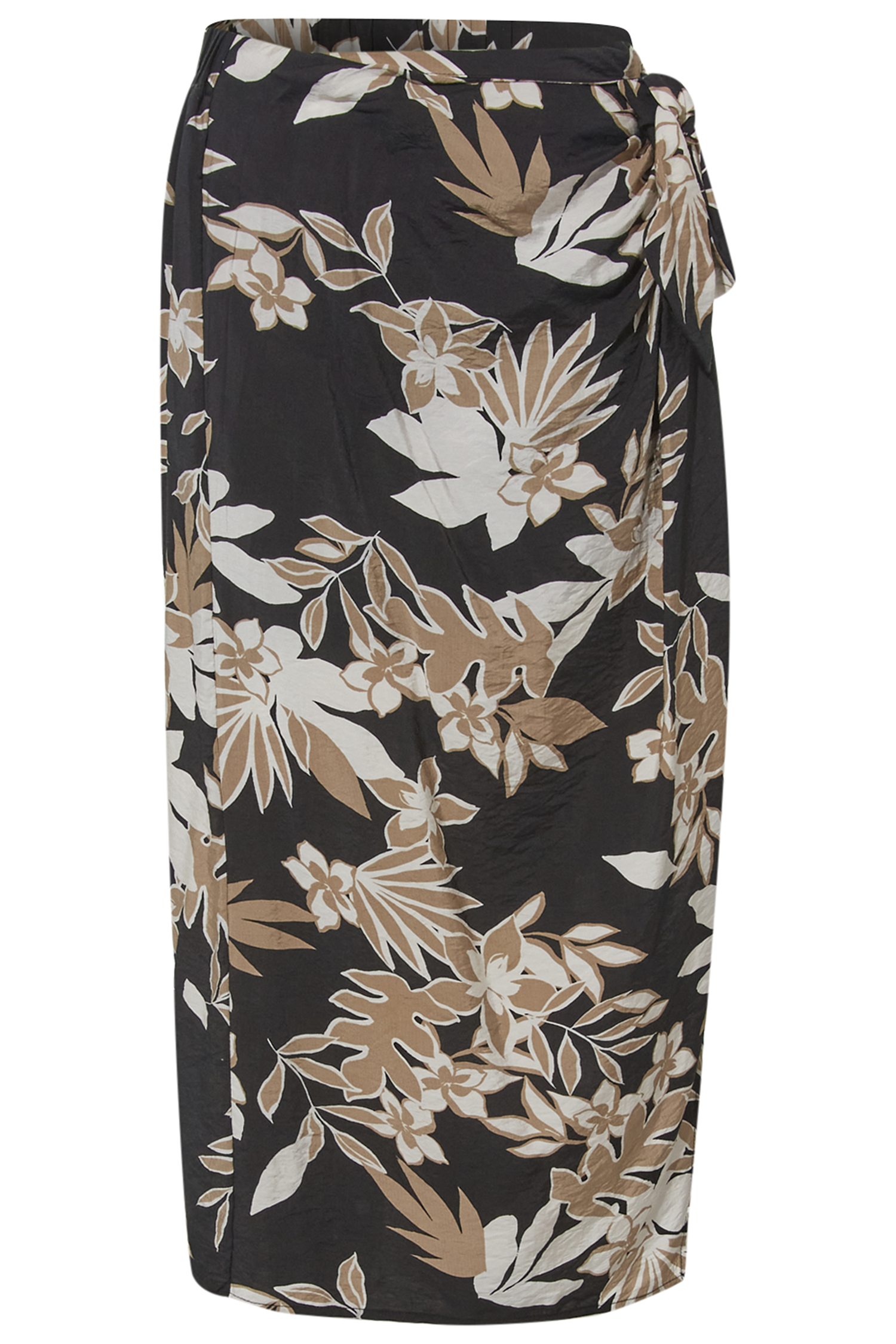 Side Tie Midi Skirt