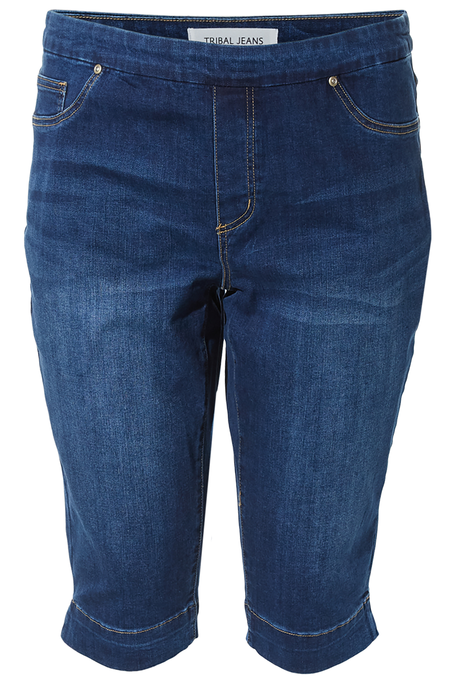 Tribal High Rise Pull On Capris