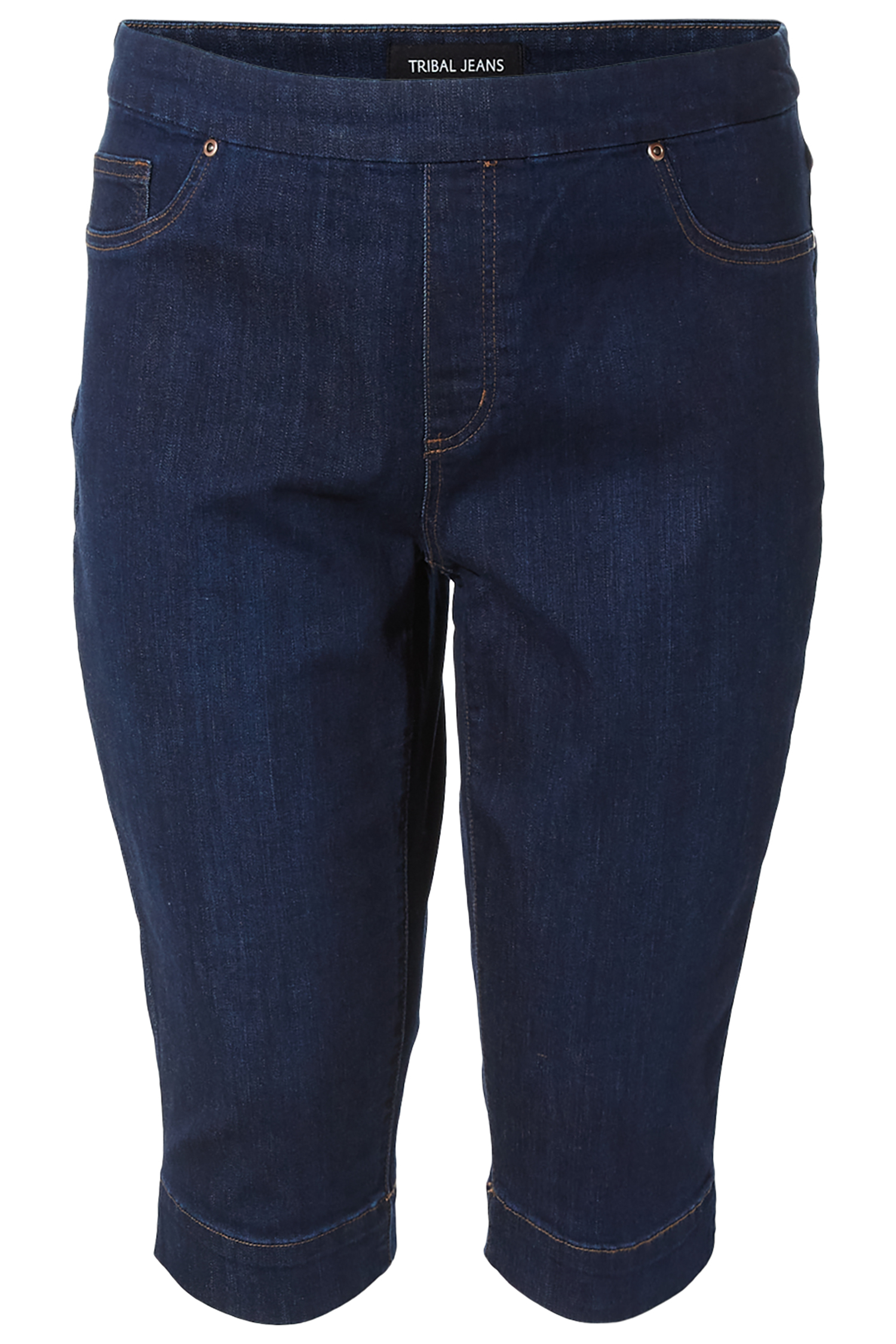 Tribal High Rise Pull On Capris