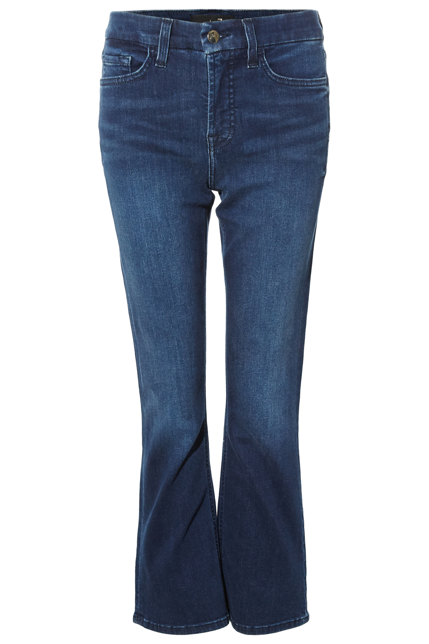 Mid Rise Cropped Bootcut Jean