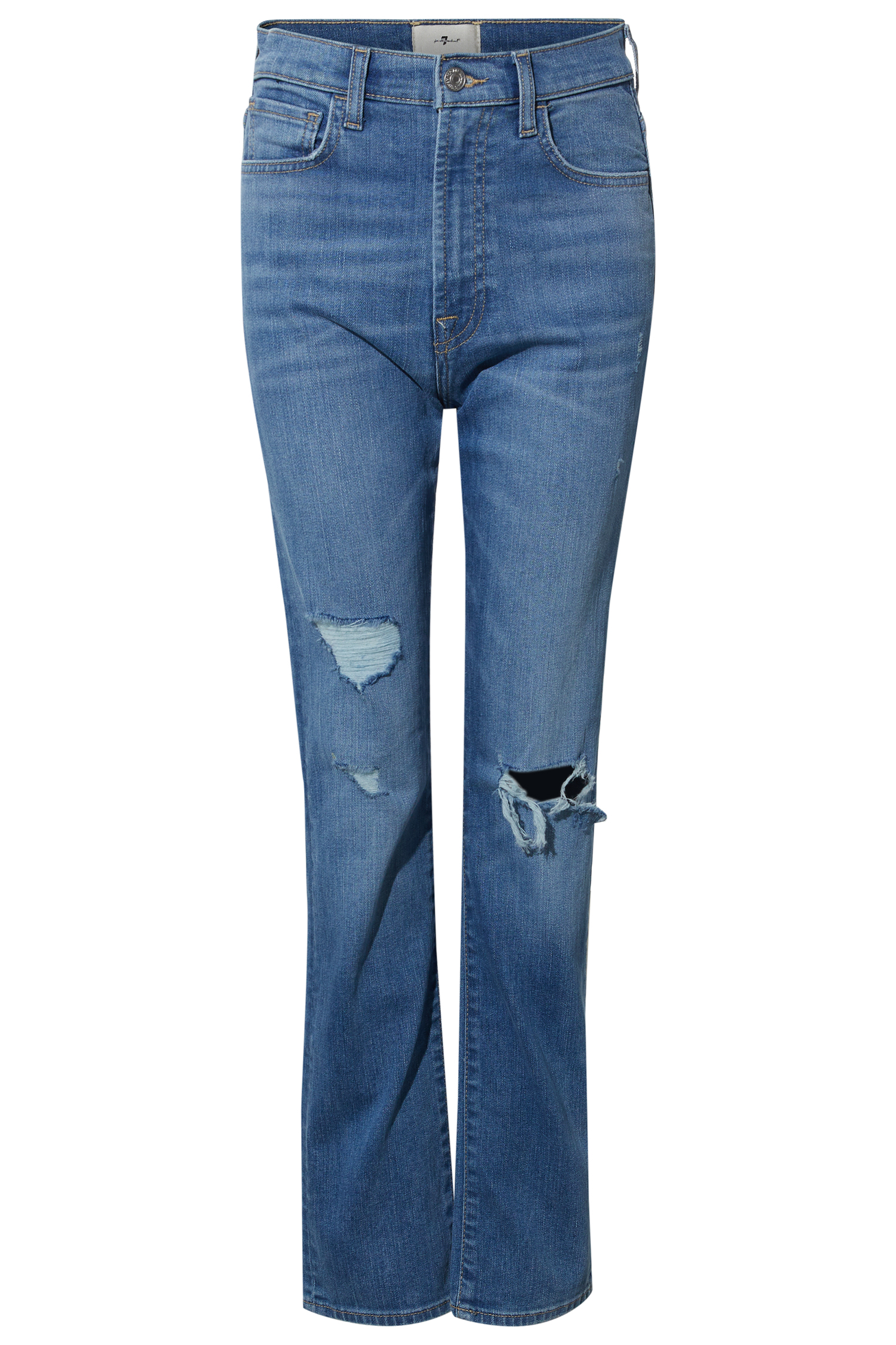 High Rise Slim Straight Jeans