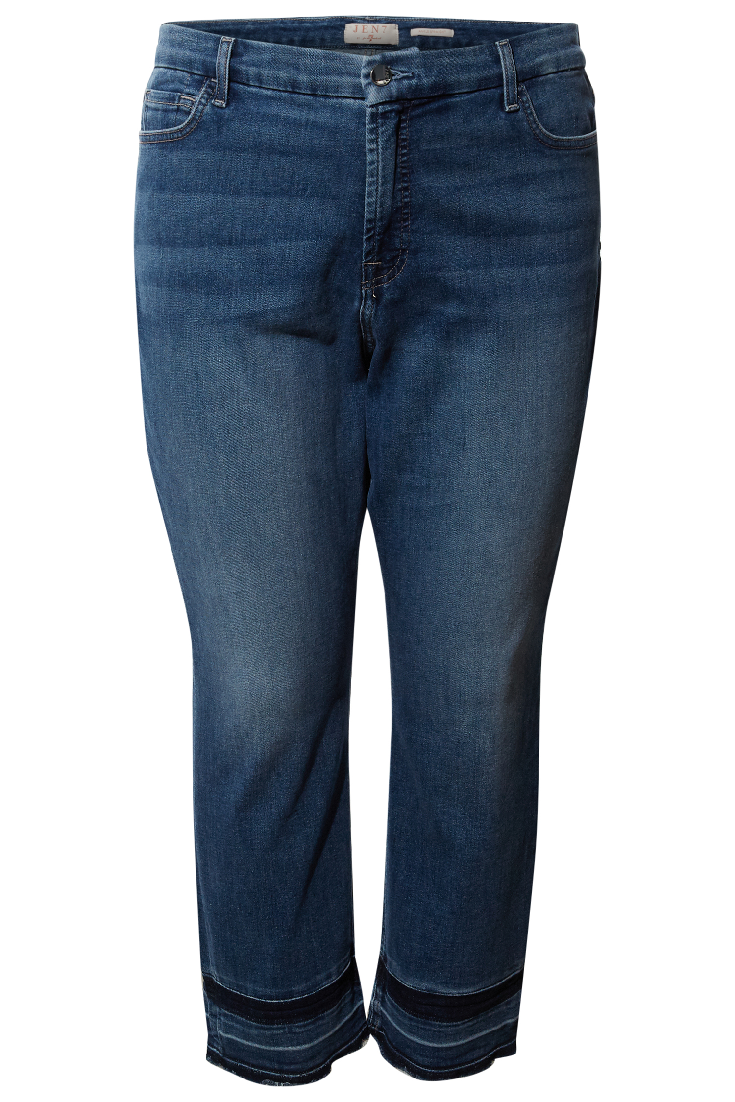 Jen7 High Rise Release Hem Jean