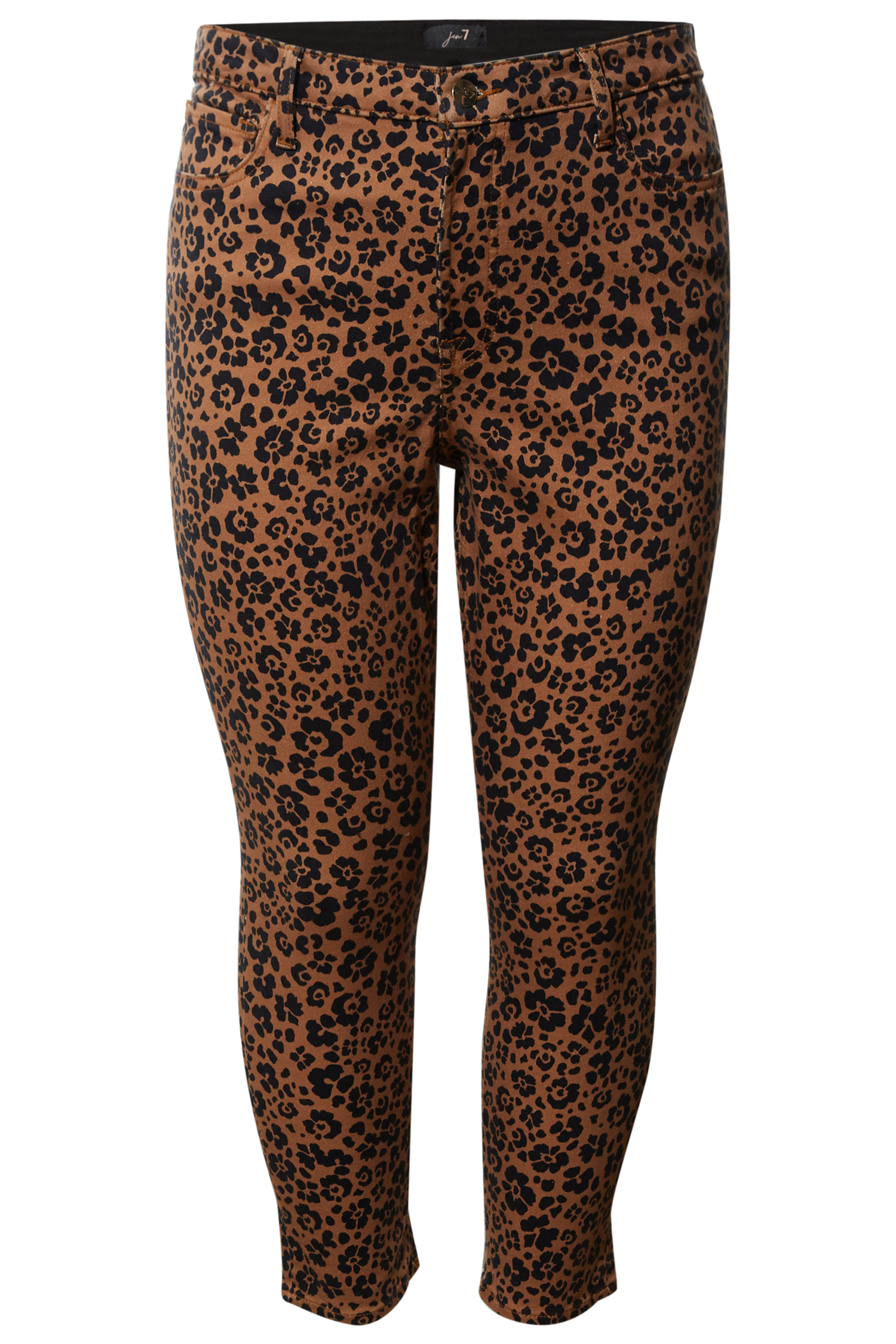 Jen7 Animal Print Ankle Jean