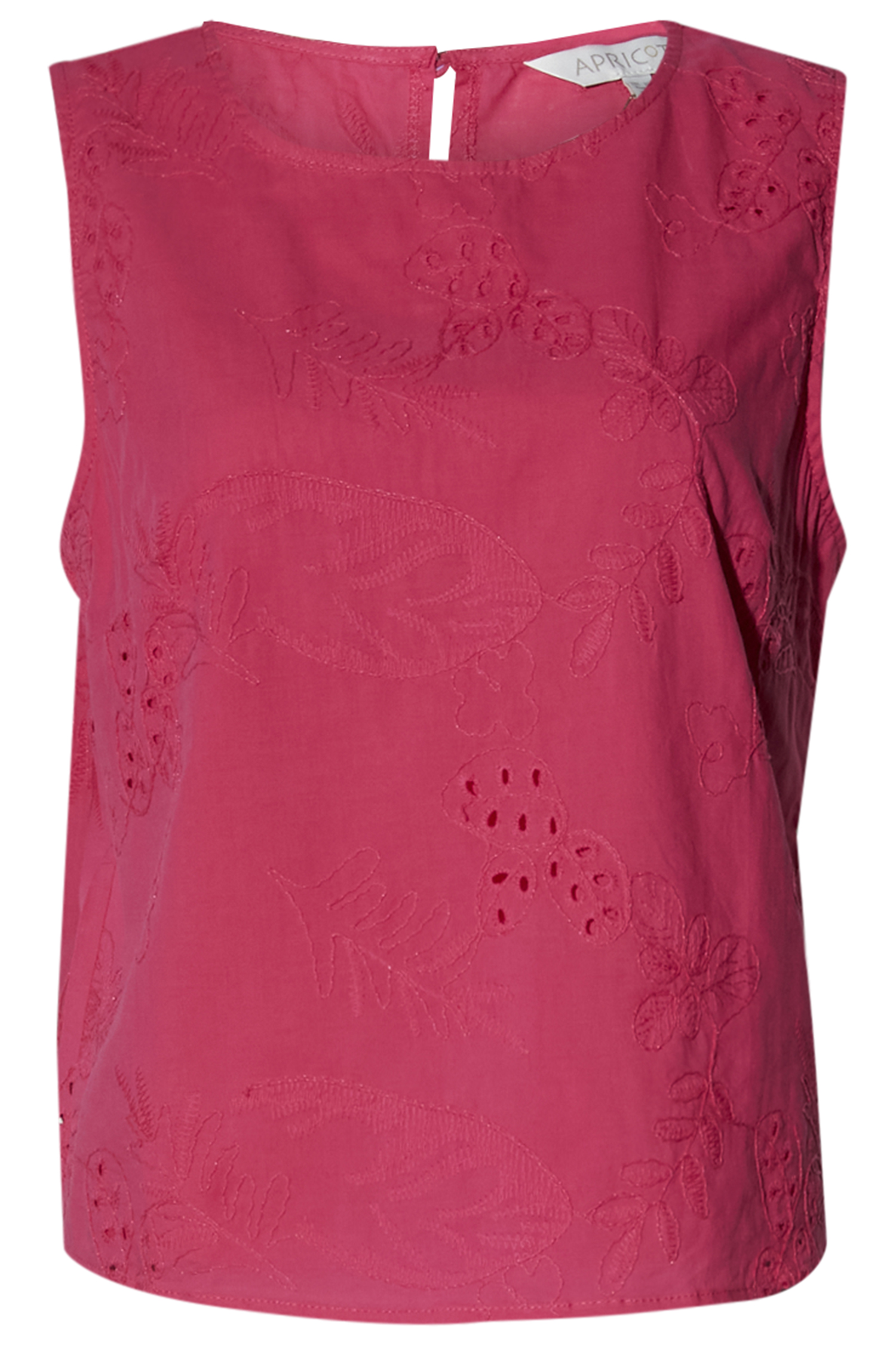 Tropical Embroidery Tie Back Top