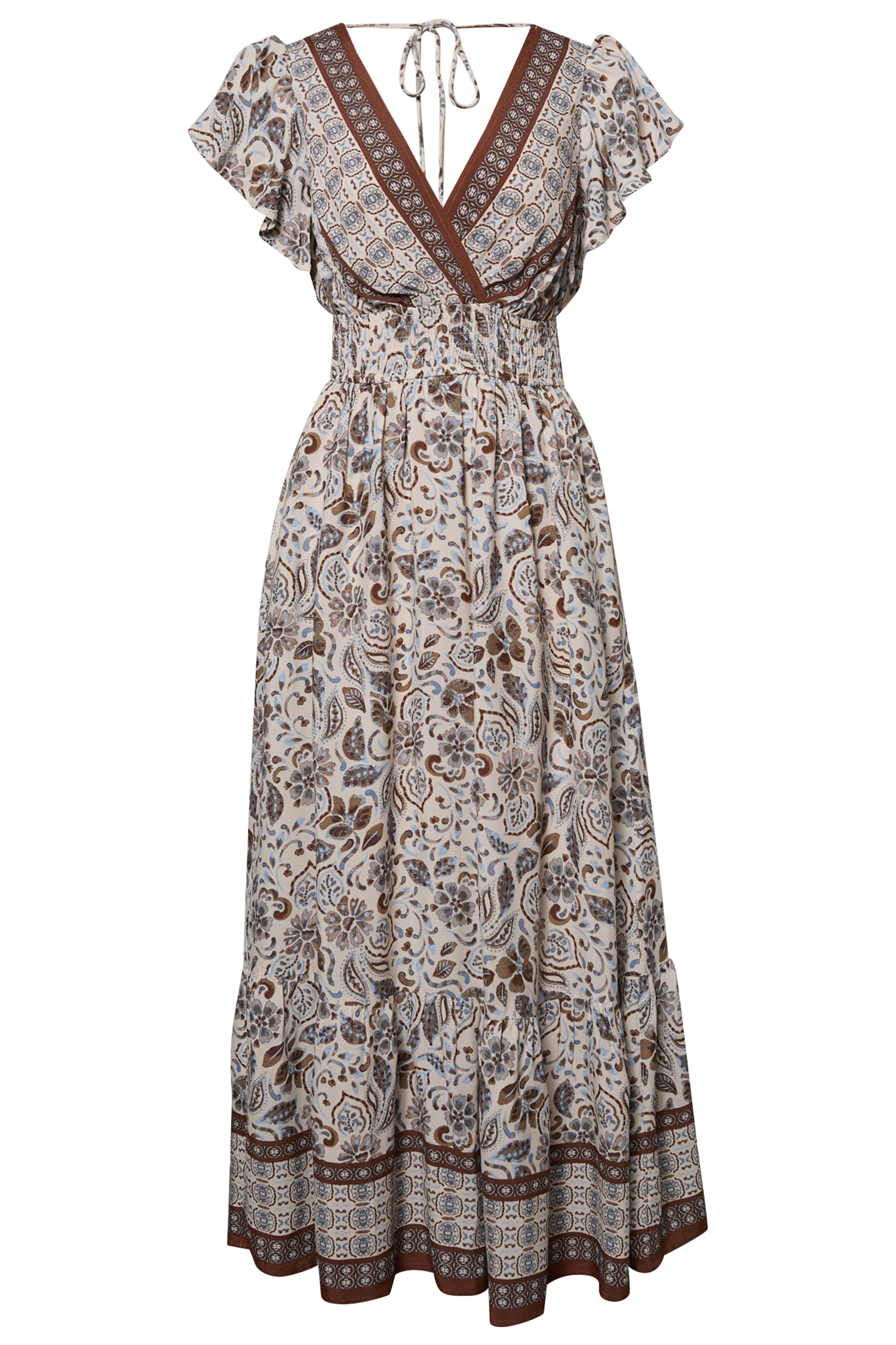 V-Neck Printed Dress