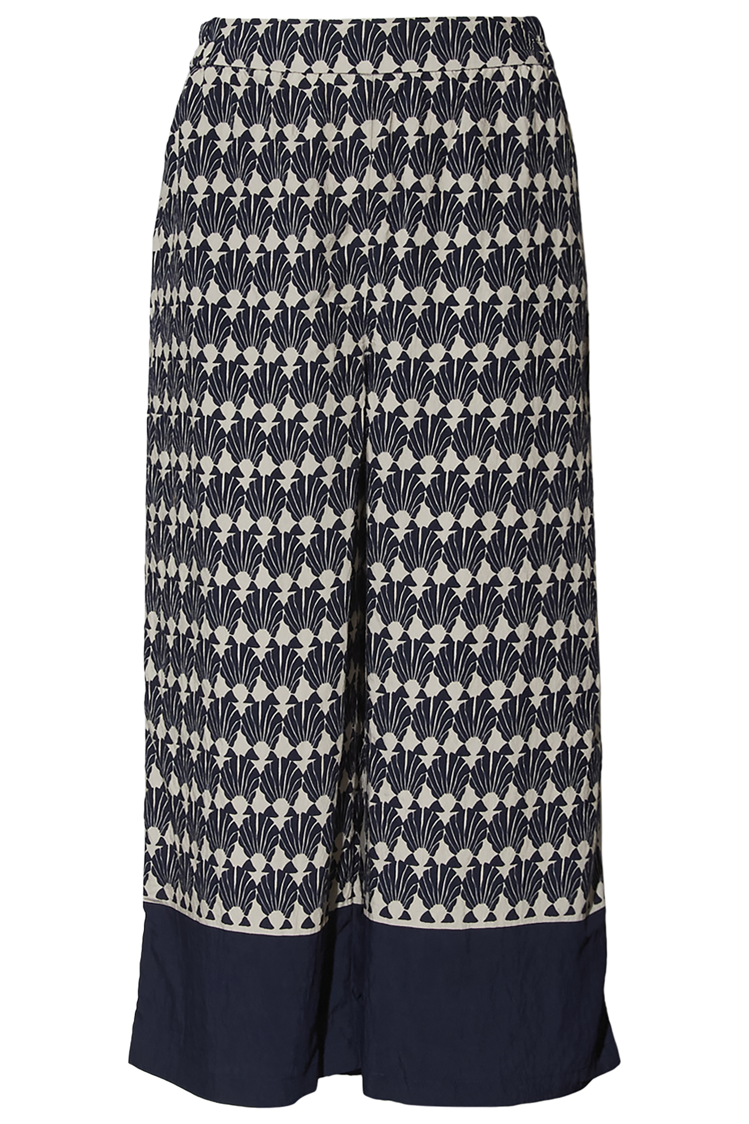 Shell Geo Border Culotte Pant
