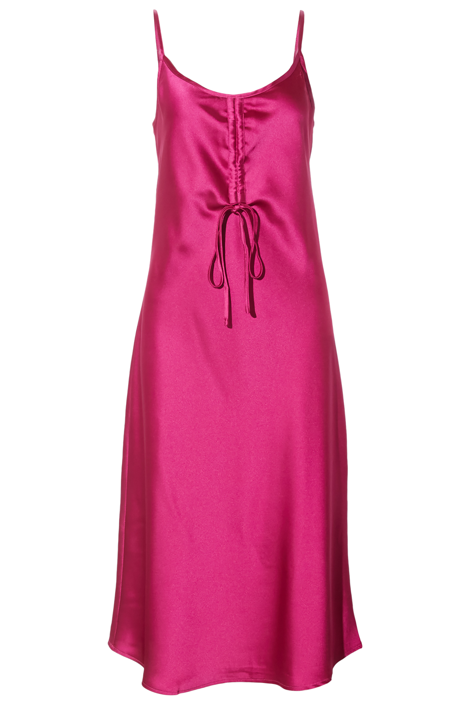Velvet Heart Satin Midi Dress