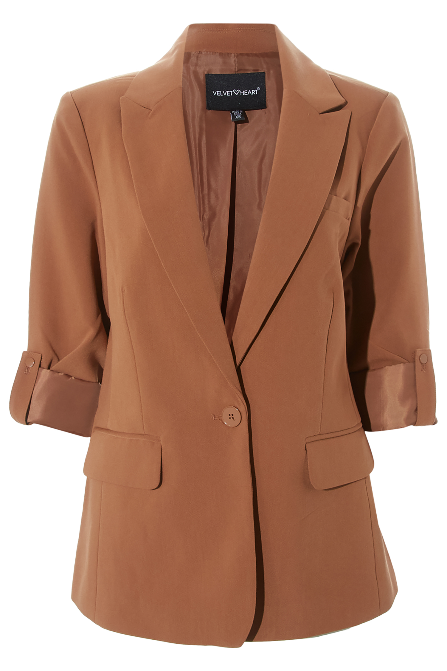 Velvet Heart Rolled Sleeve Blazer