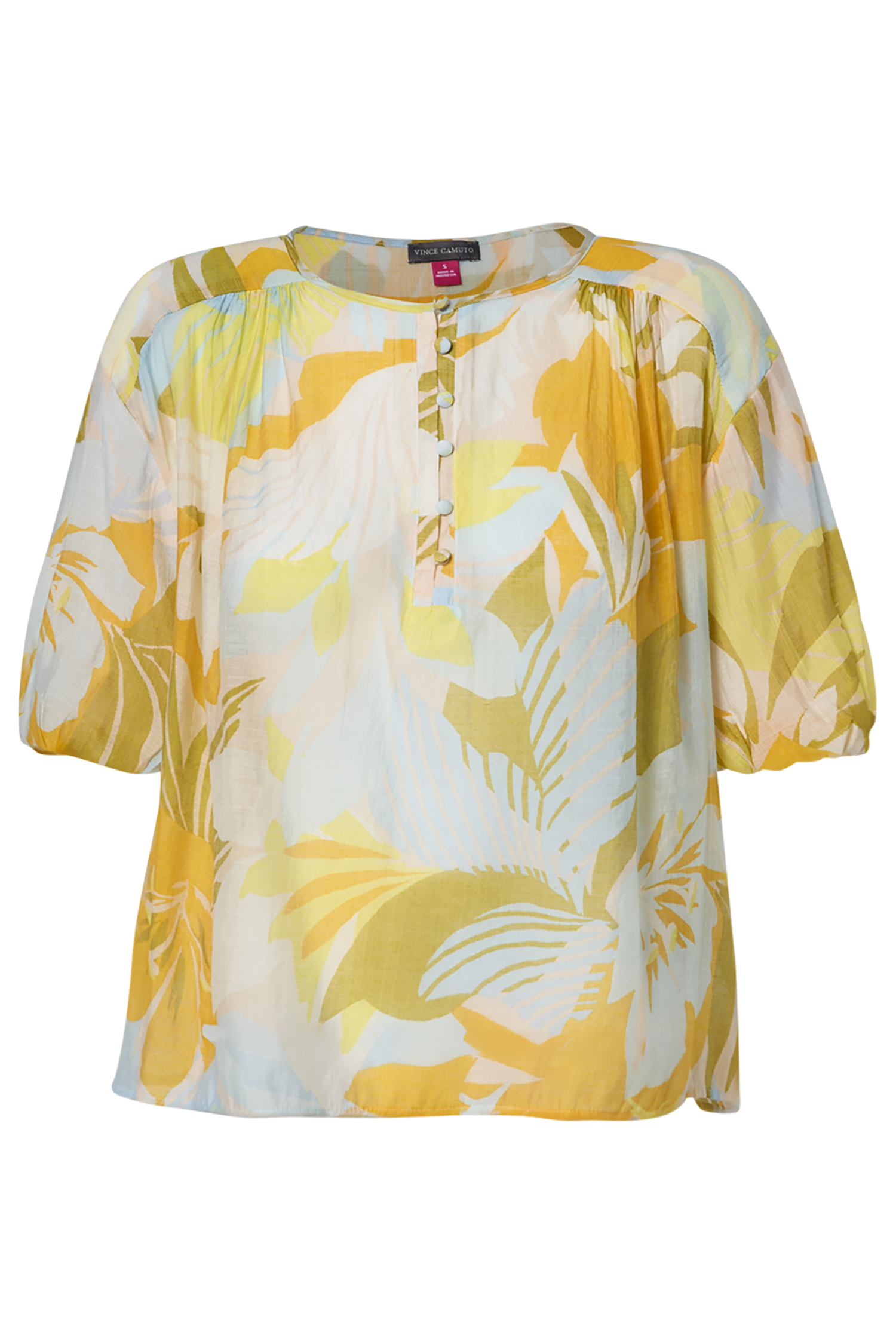 Tropical Button Up Top