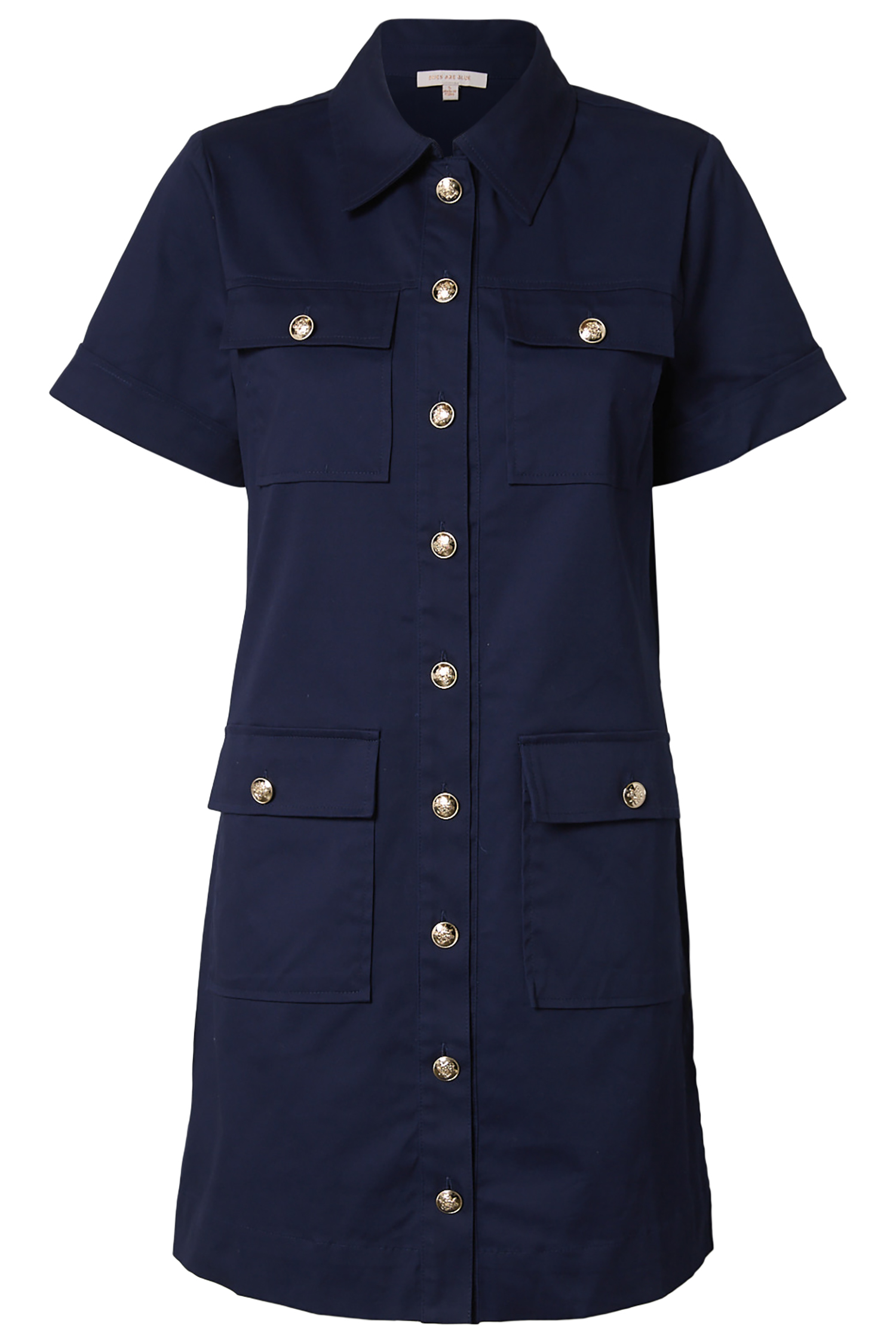 Collared Button Up Shirt Dress