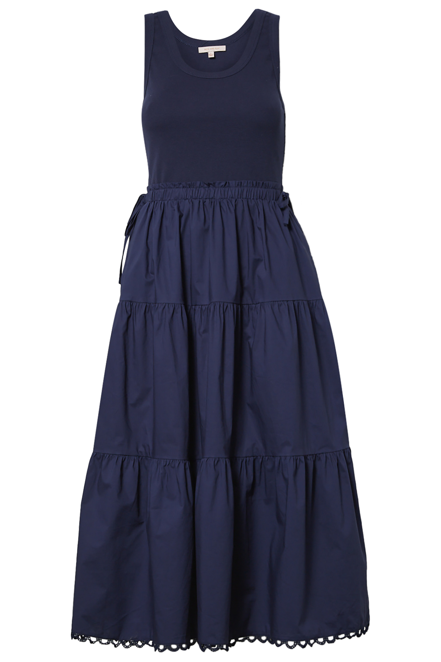 Mixed Media Midi Dress