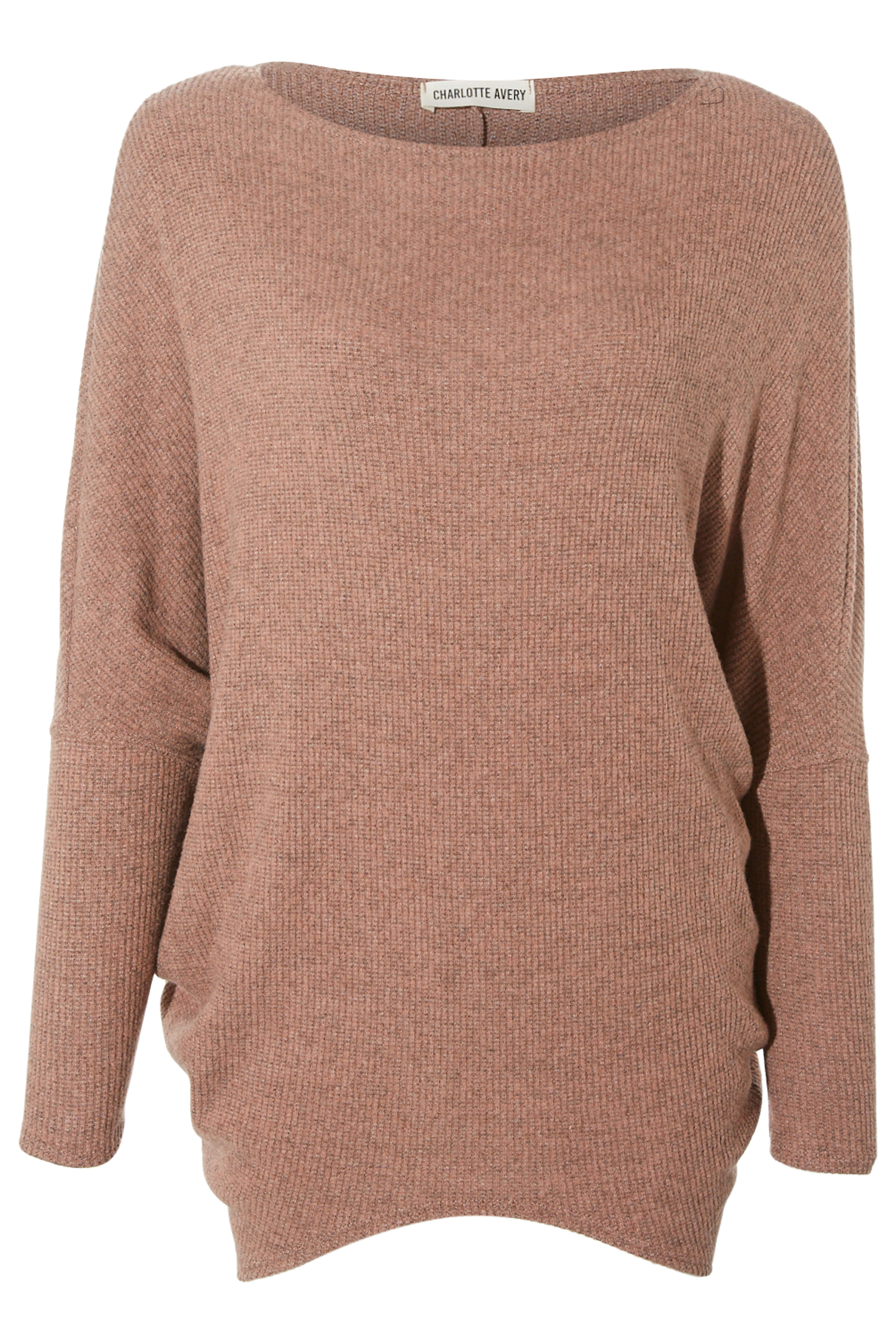 Textured Boat Neck Top