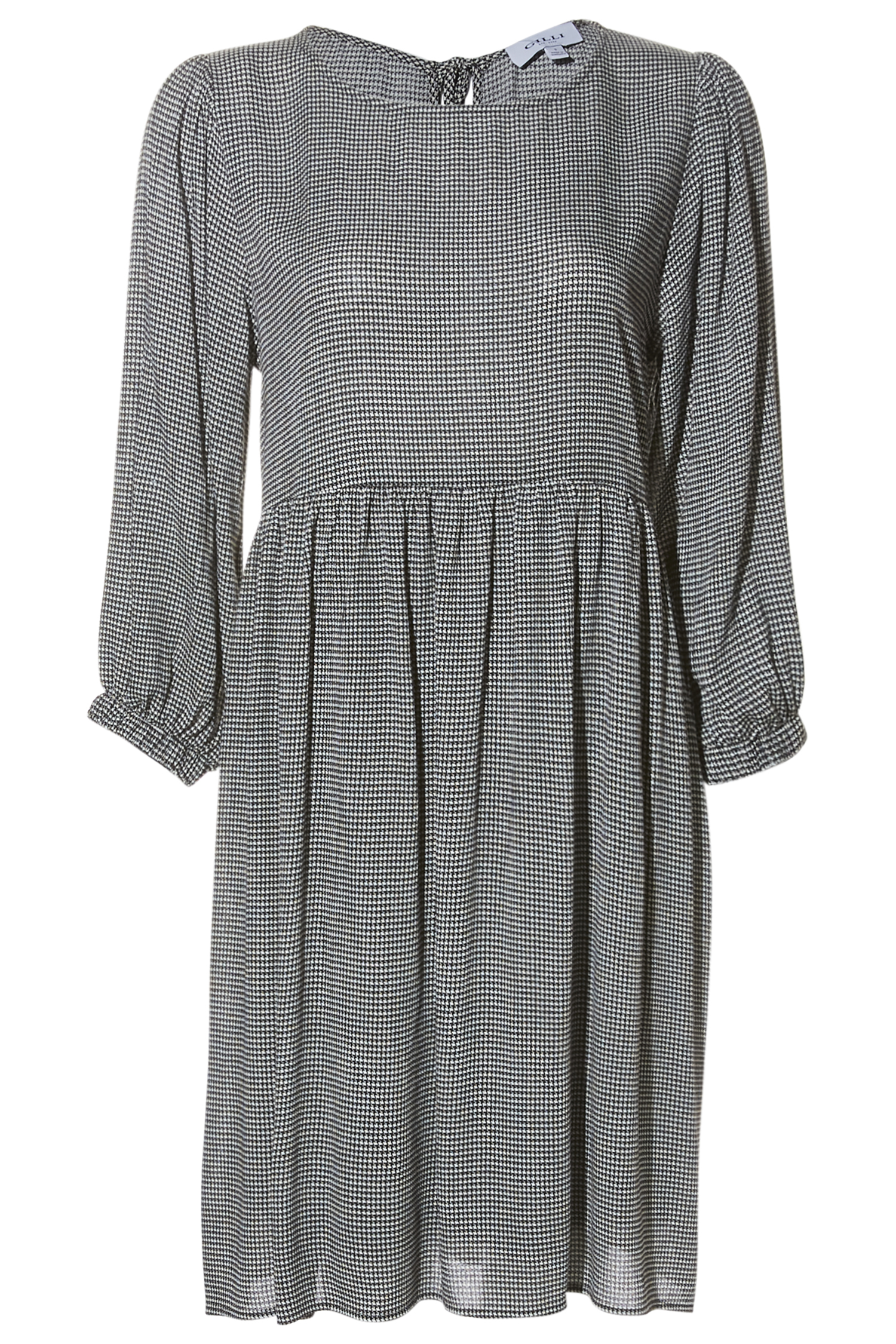 Gilli Clothing Houndstooth Babydoll Dress