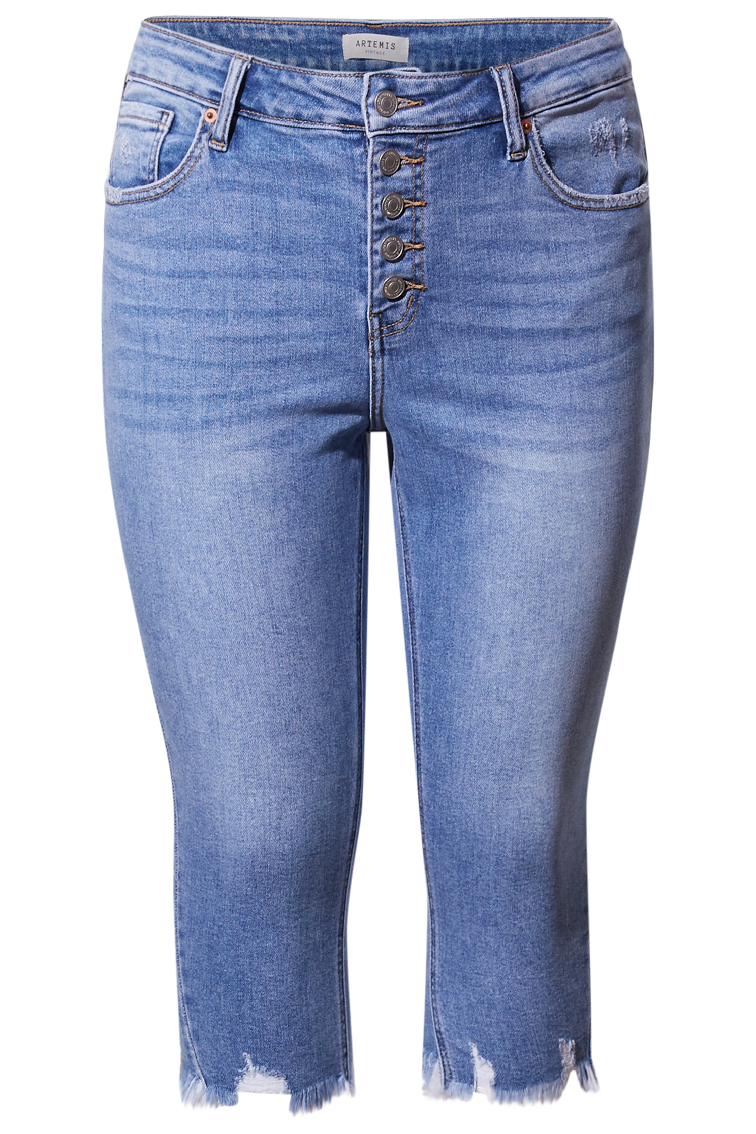Fray Hem Capri