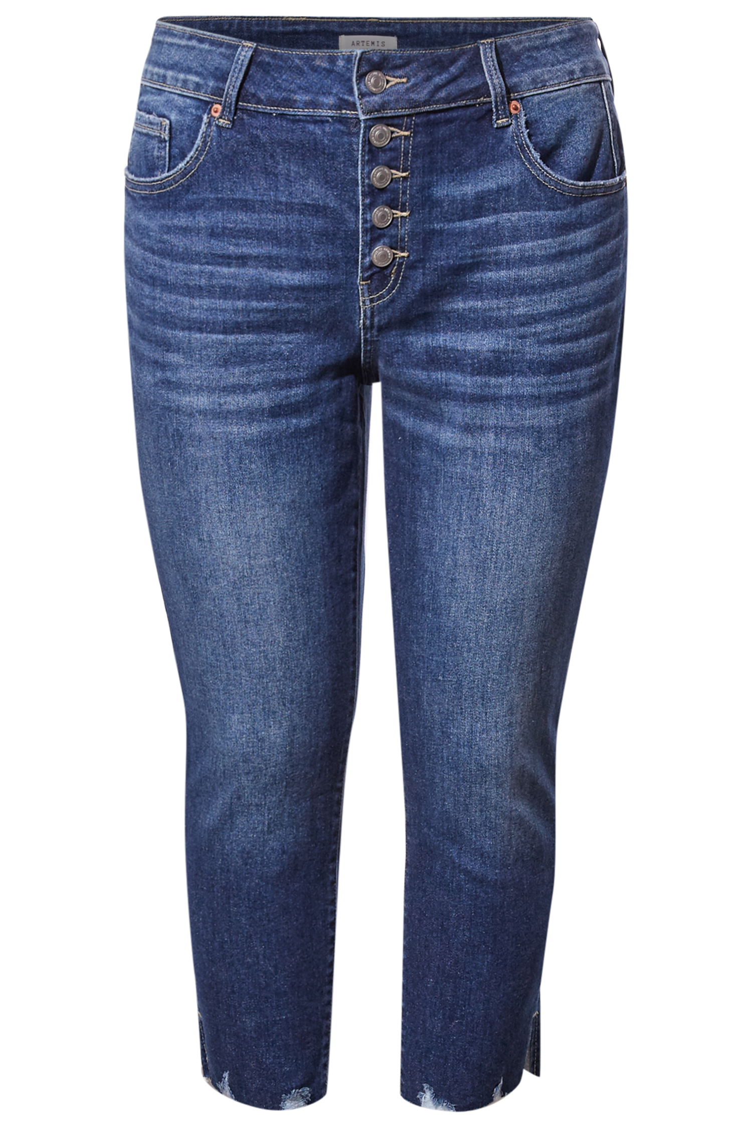 High Rise Slim Straight Jean