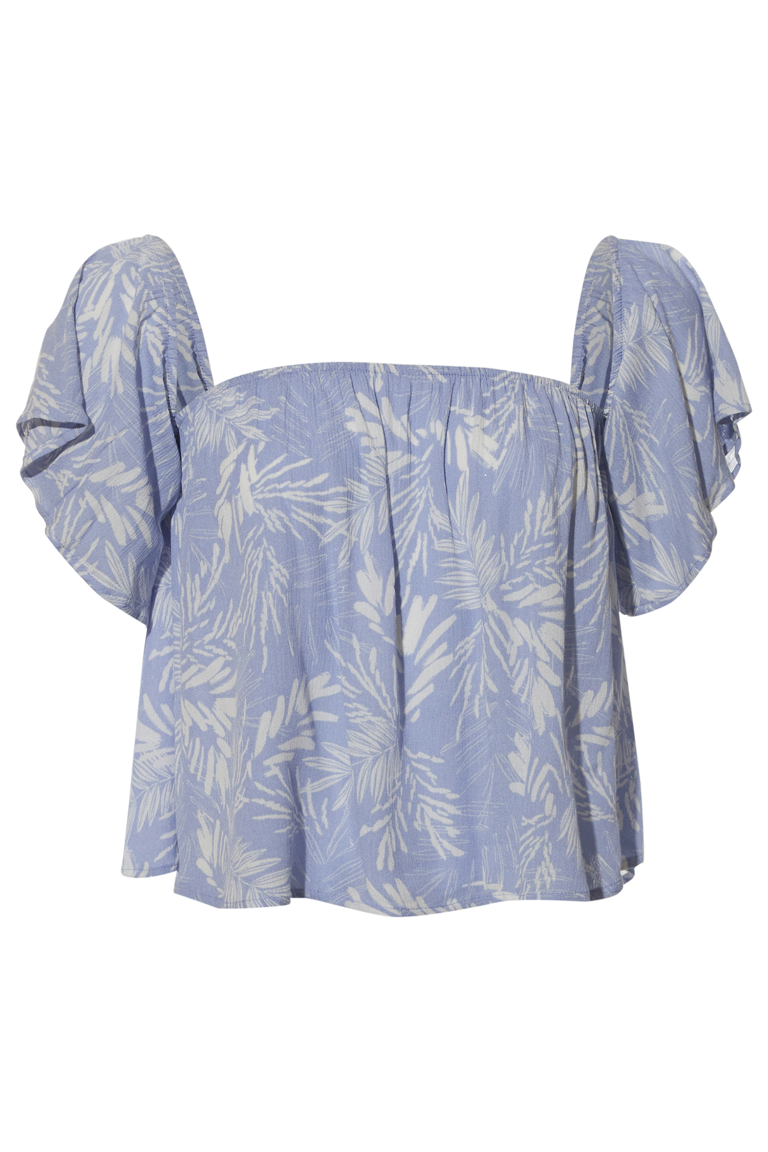 Puff Sleeve Printed Top