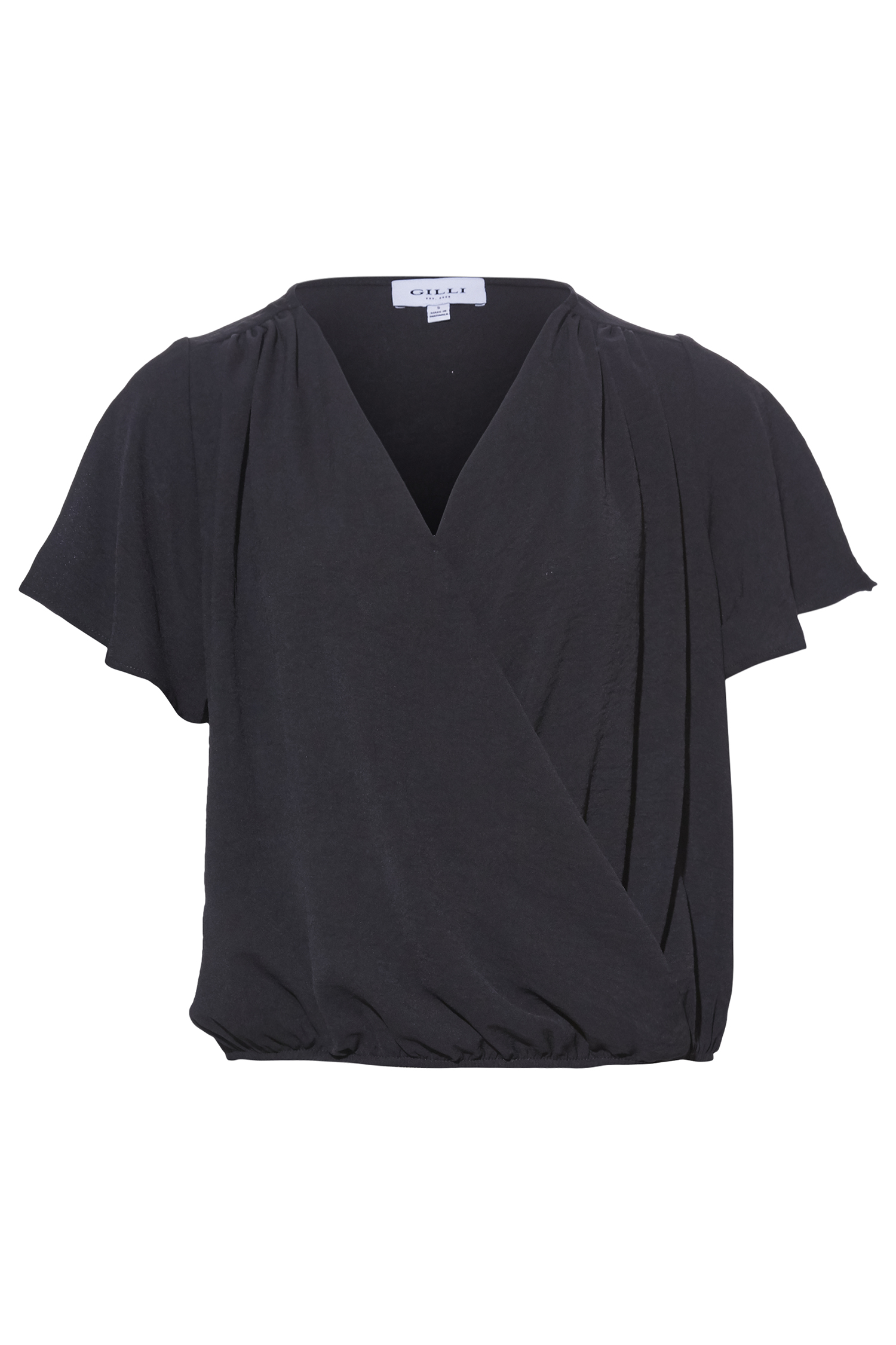 Short Sleeve Surplice Top
