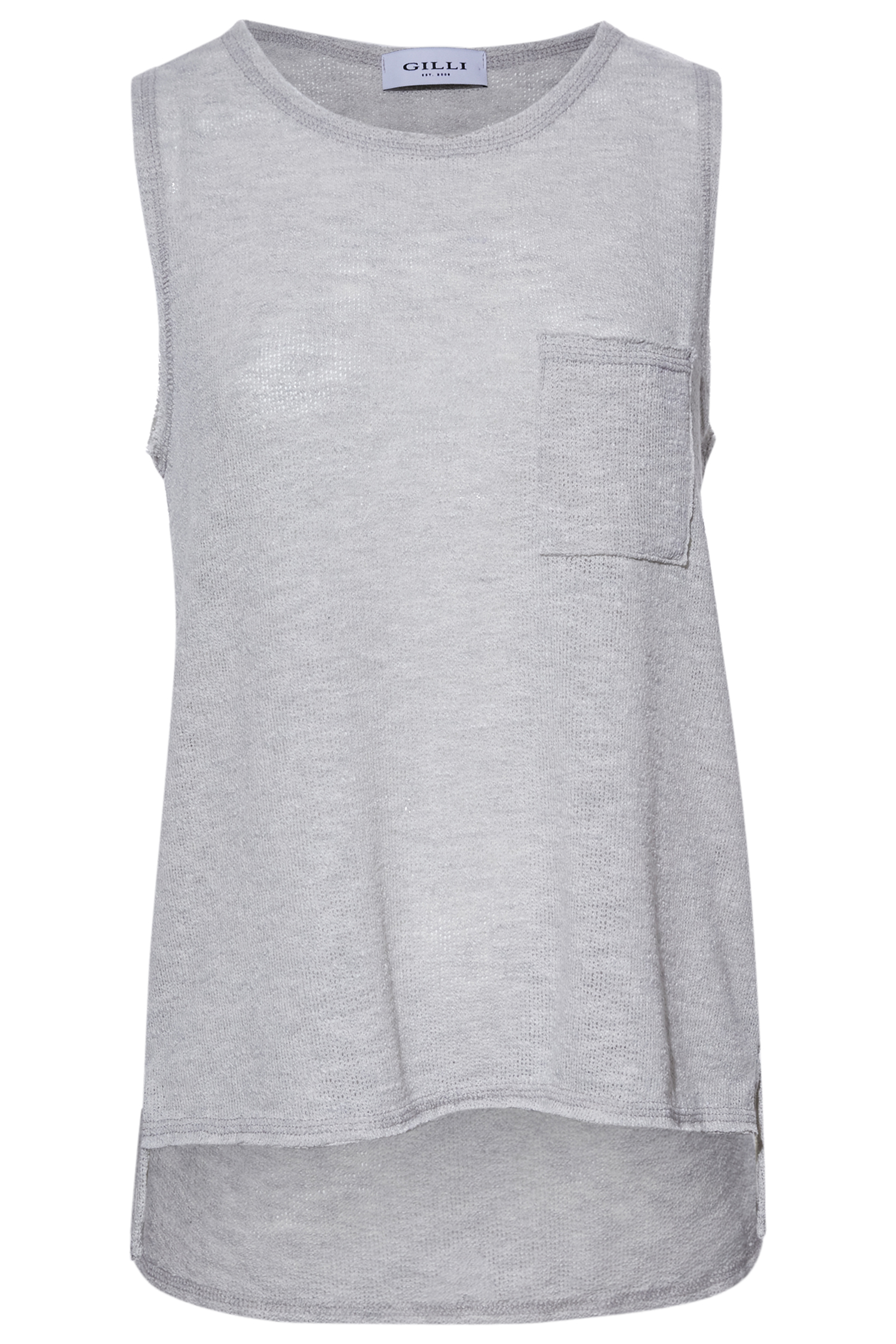 Sleeveless High Low Hem Top